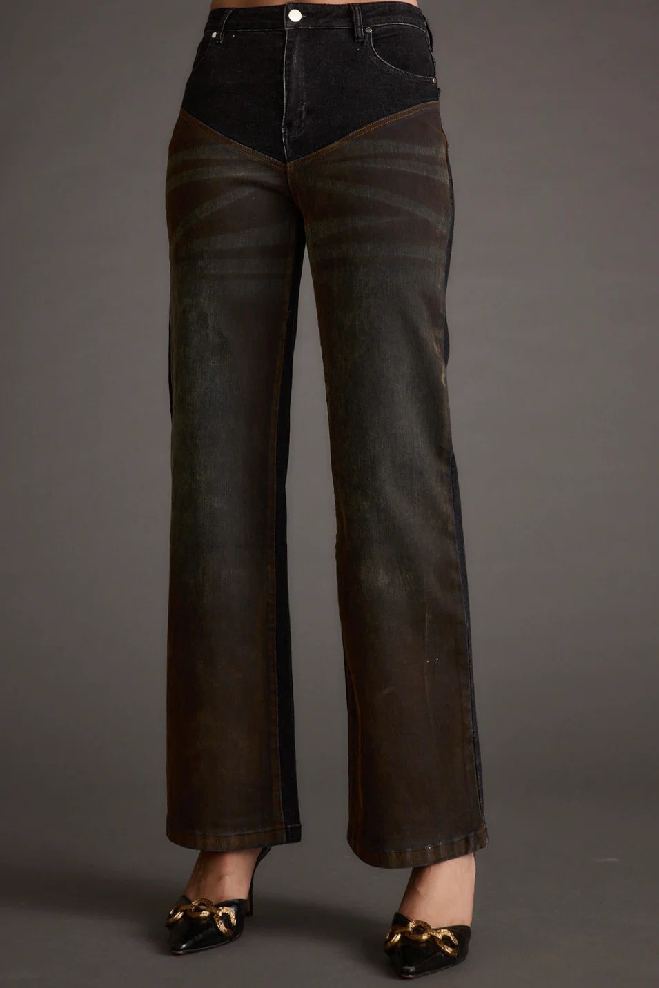 Dawn Two Toned Jeans - Image 2