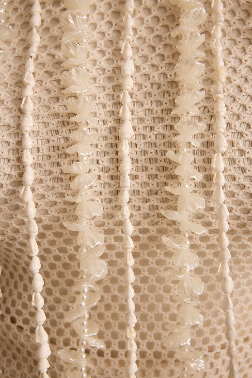 Daya Ivory Shell Embellished Halter Top - Image 8