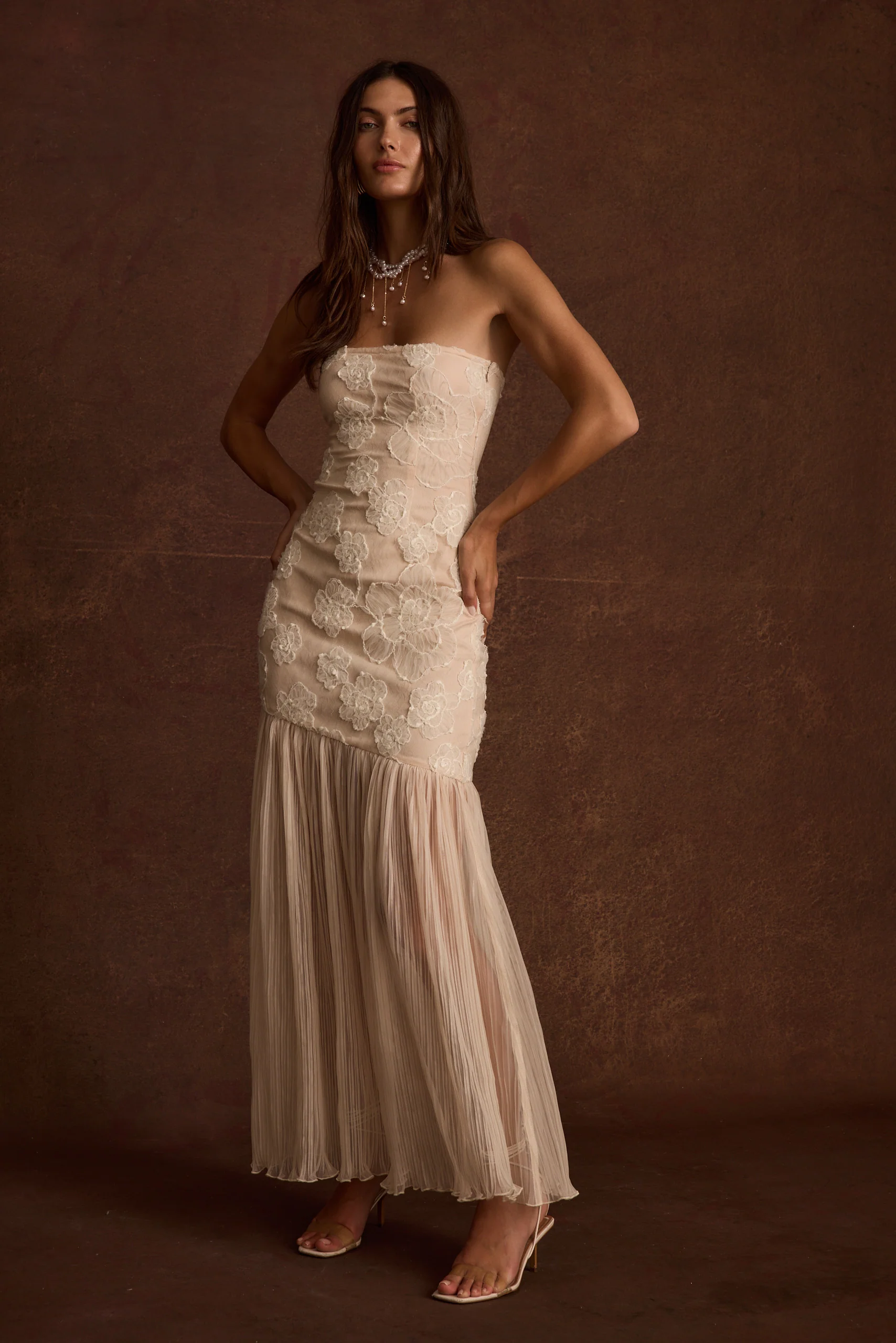 Daylight Blush Embroidered Maxi Dress - Image 6