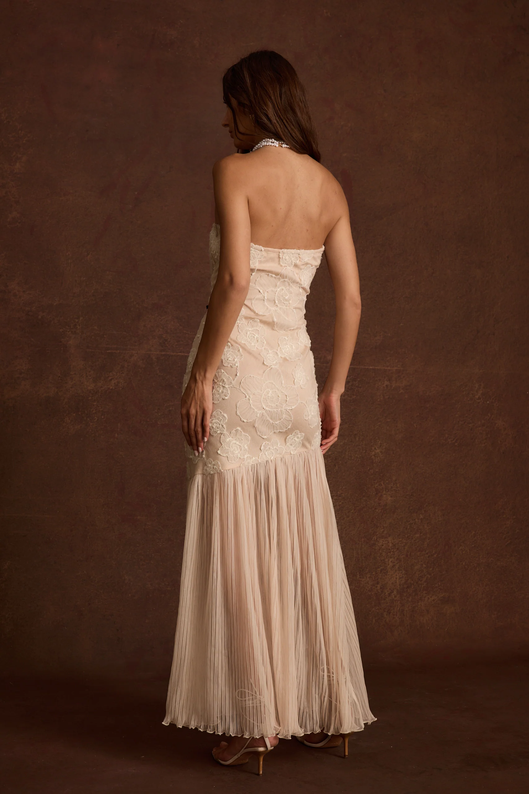 Daylight Blush Embroidered Maxi Dress - Image 7