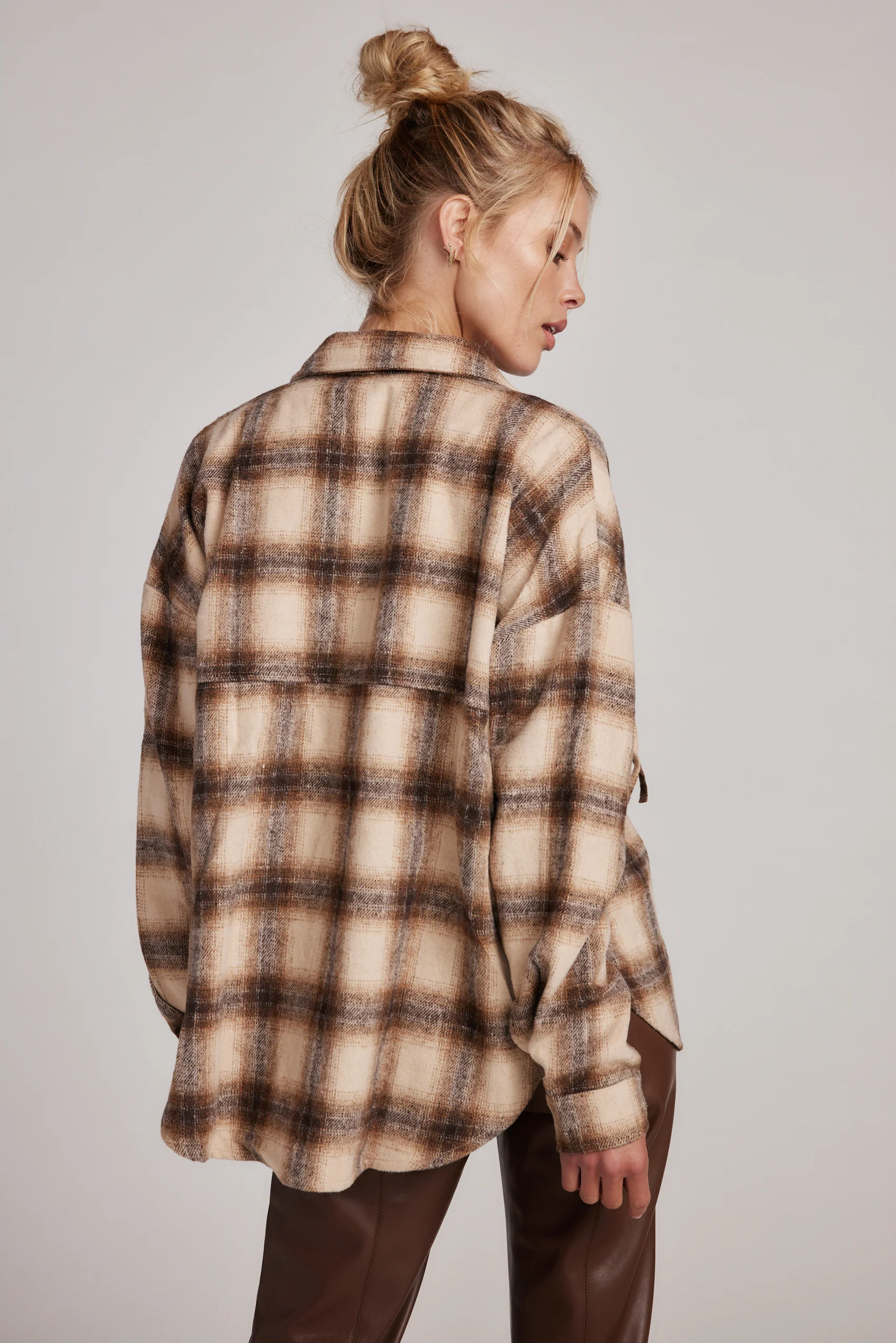 Devin Brown Fringe Shacket - Image 4