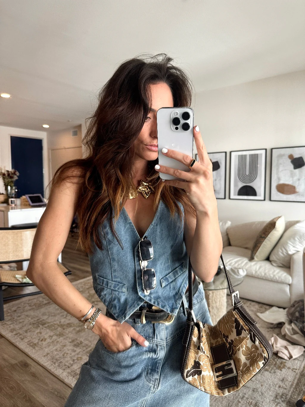 Diane Blue Denim Vest - Image 4