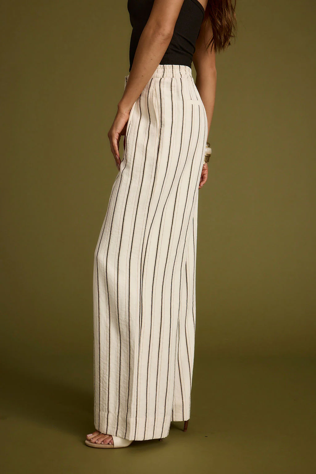 Diane White Striped Trousers - Image 10