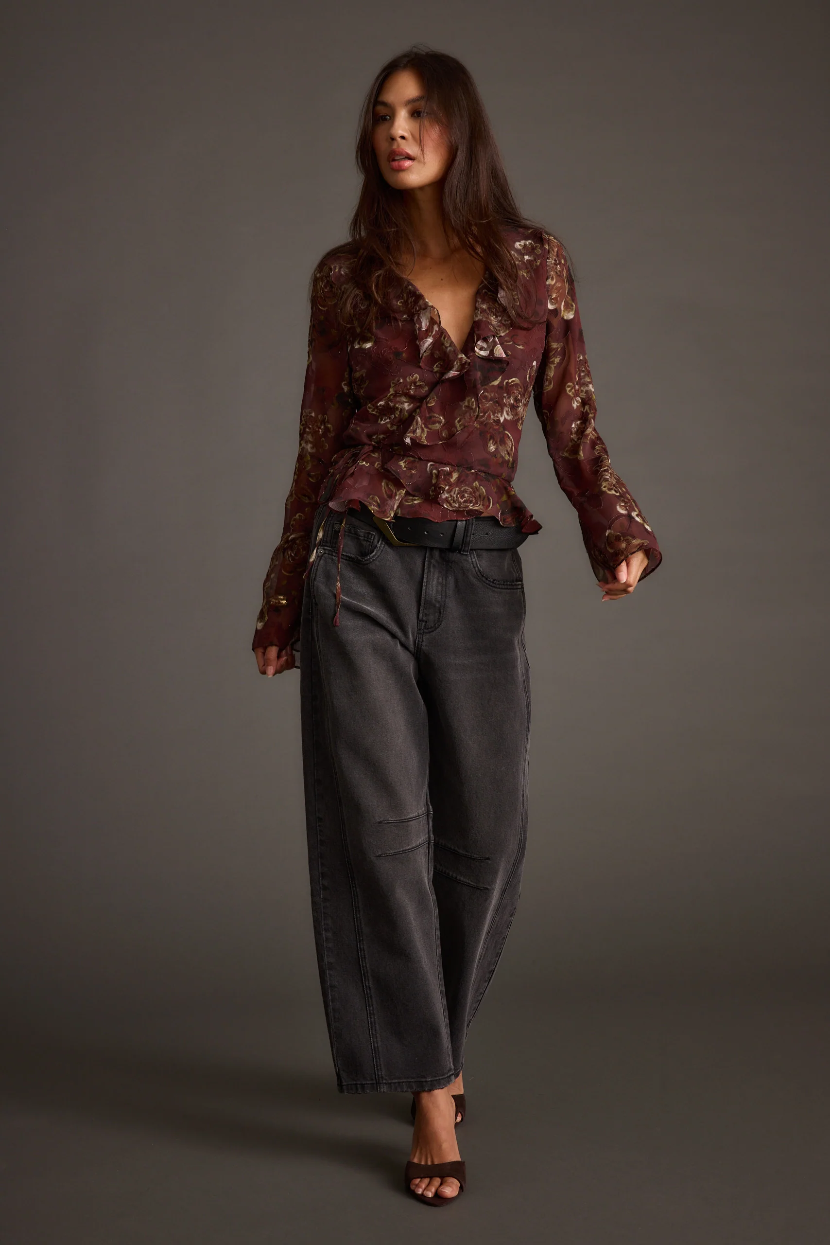 Dominique Plum Floral Blouse - Image 8