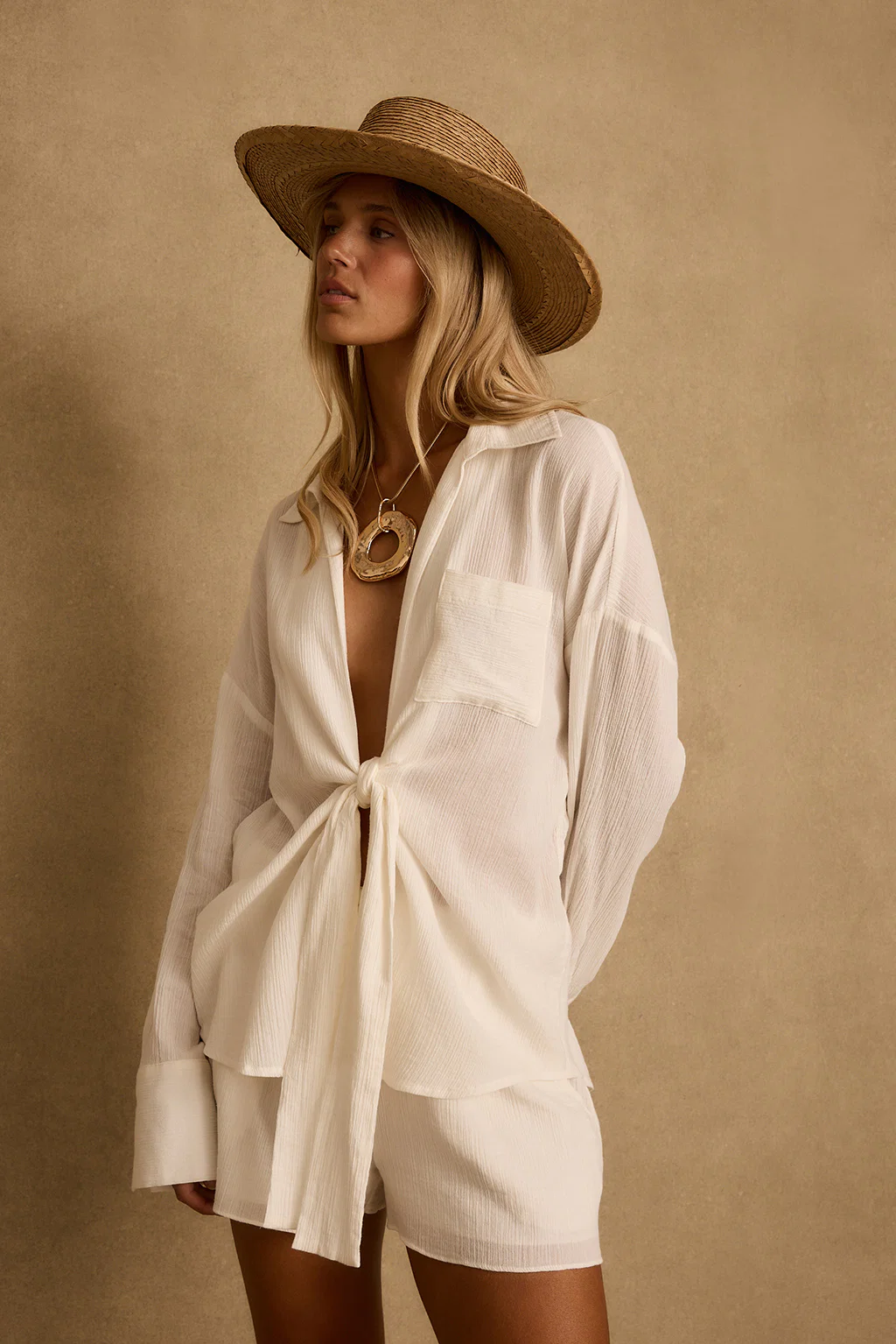 Ella Ivory Tie Top - Image 7