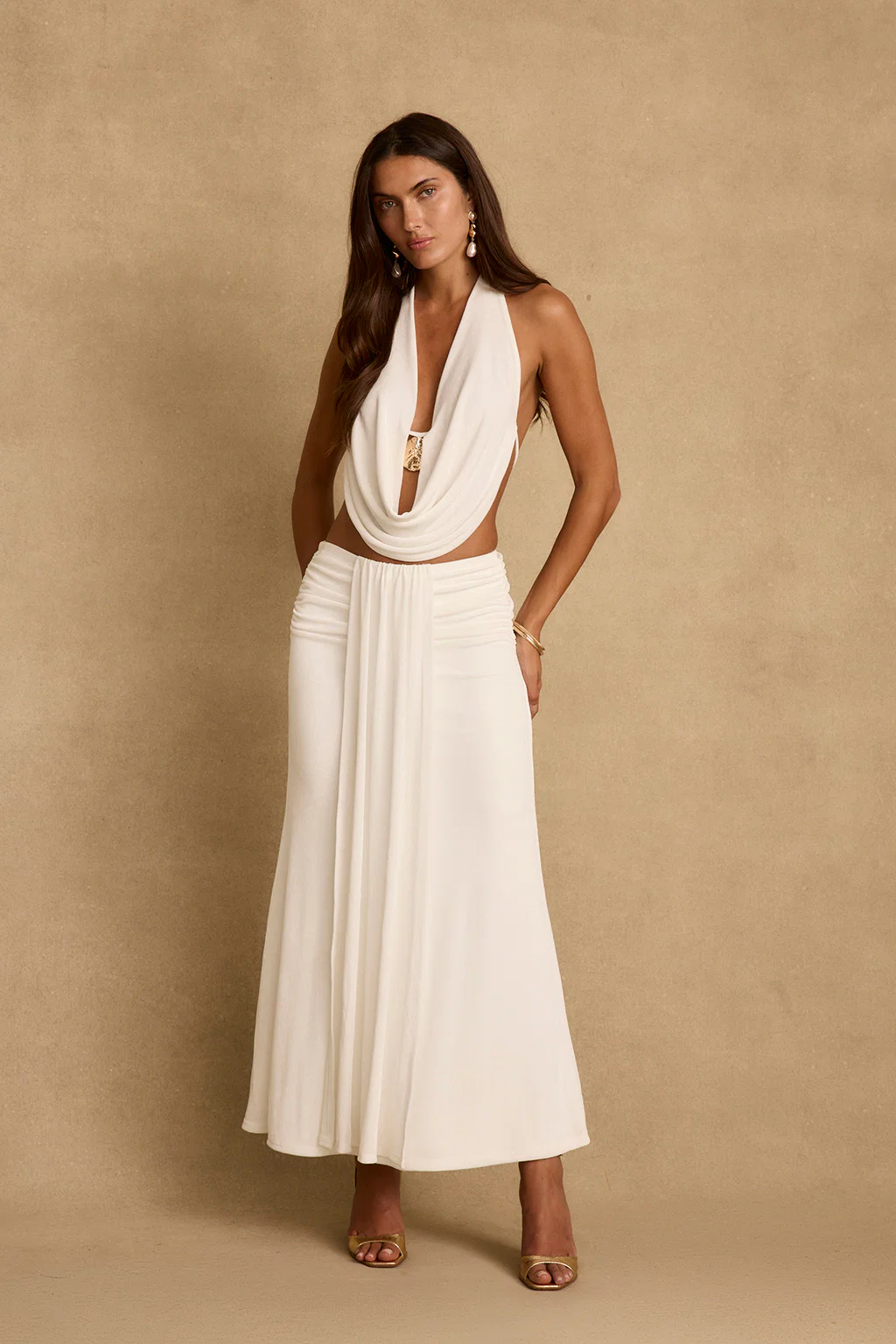 Emmeline White Halter Top - Image 7
