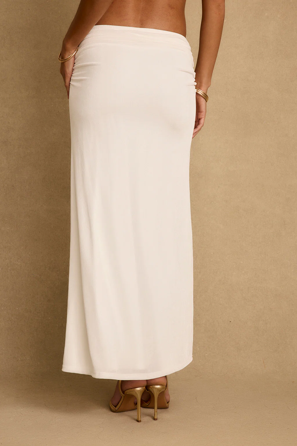 Emmeline White Maxi Skirt - Image 3