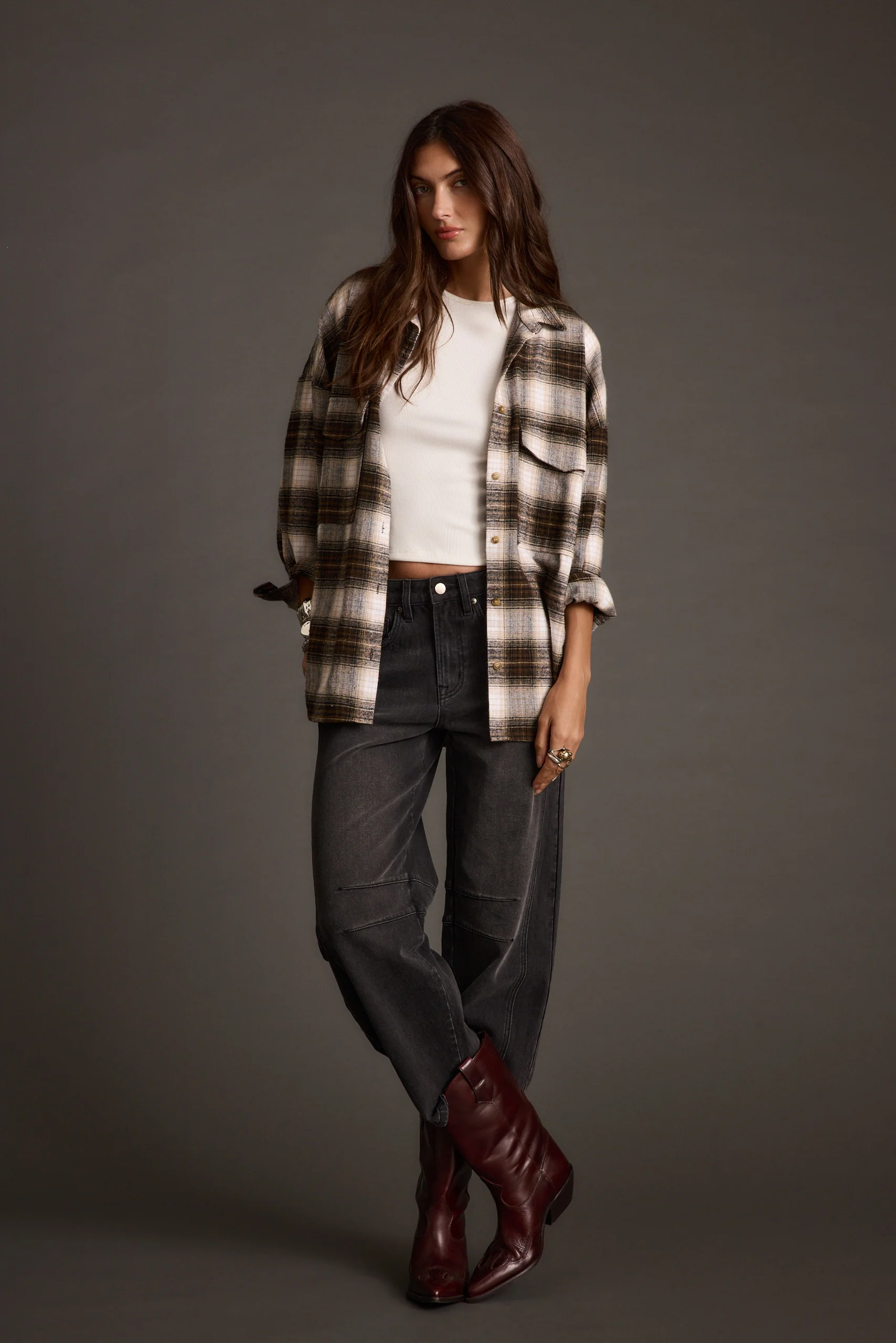 Fireside Espresso Plaid Flannel - Image 11