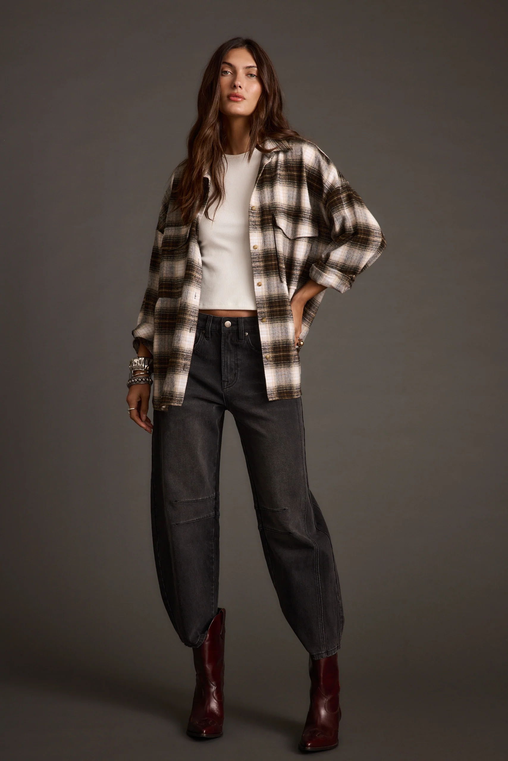 Fireside Espresso Plaid Flannel - Image 12
