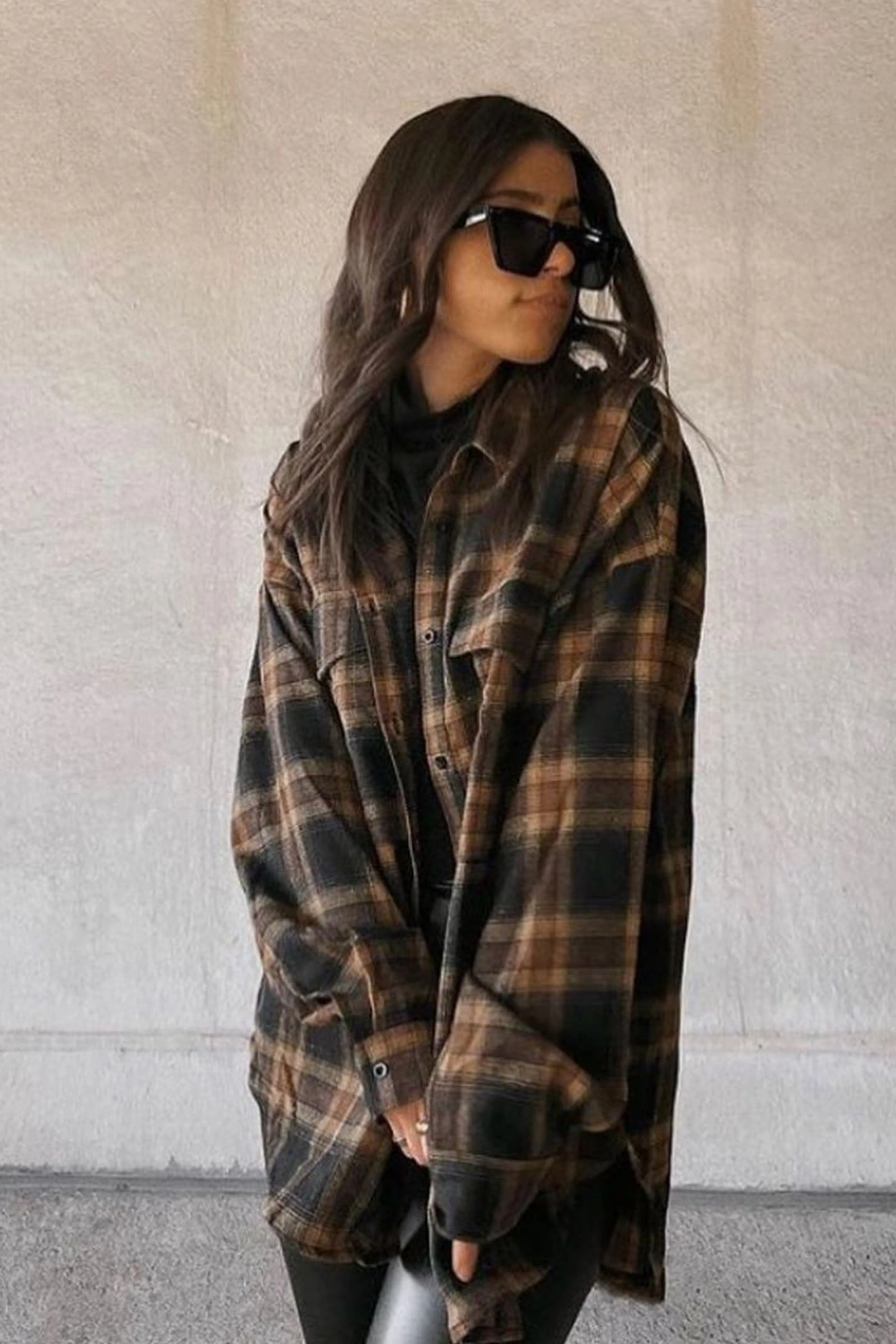 Fireside Mocha Plaid Flannel - Image 5