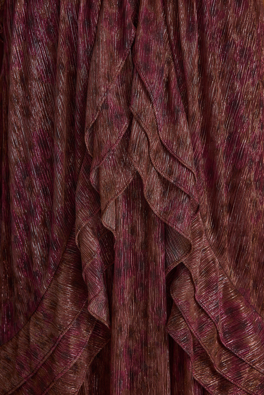 Golden Hour Raspberry Ruffle Mini Dress - Image 9