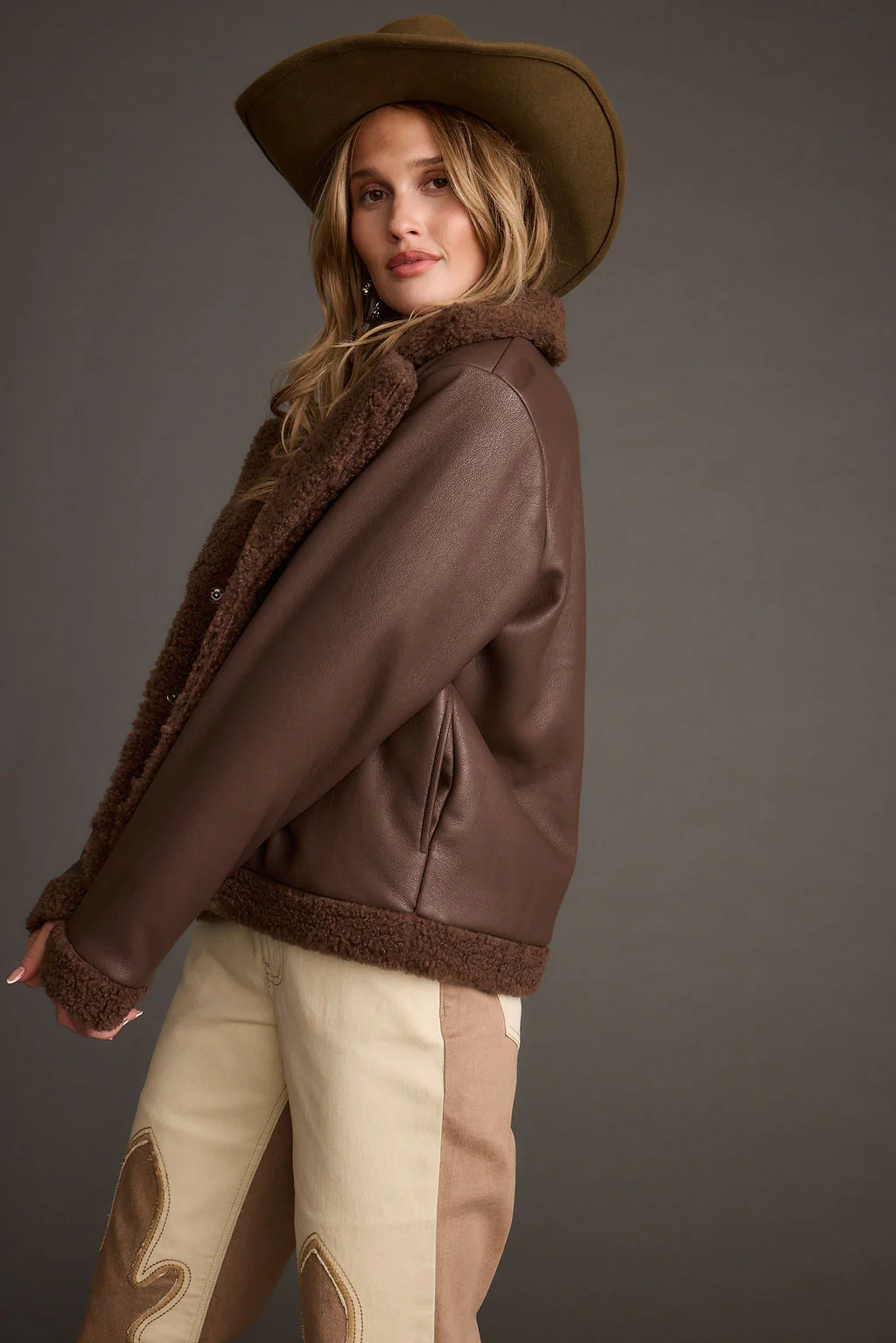 Great Falls Brown Sherpa Coat - Image 5