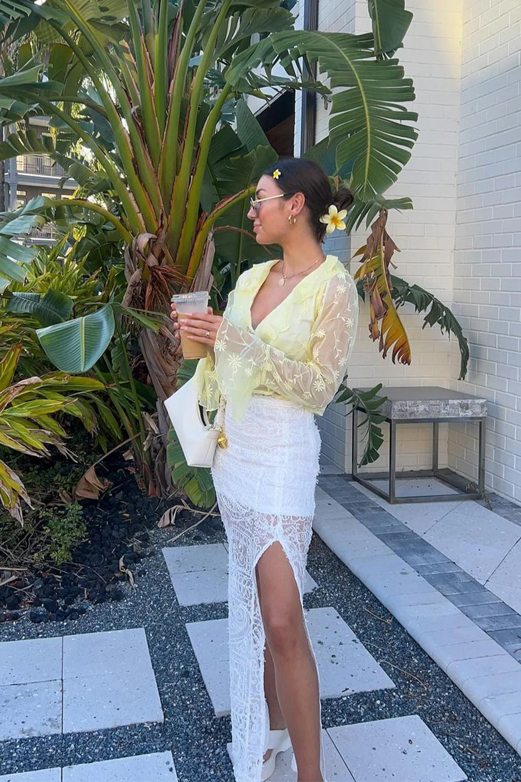 Guilliana Yellow Ruffle Blouse - Image 6