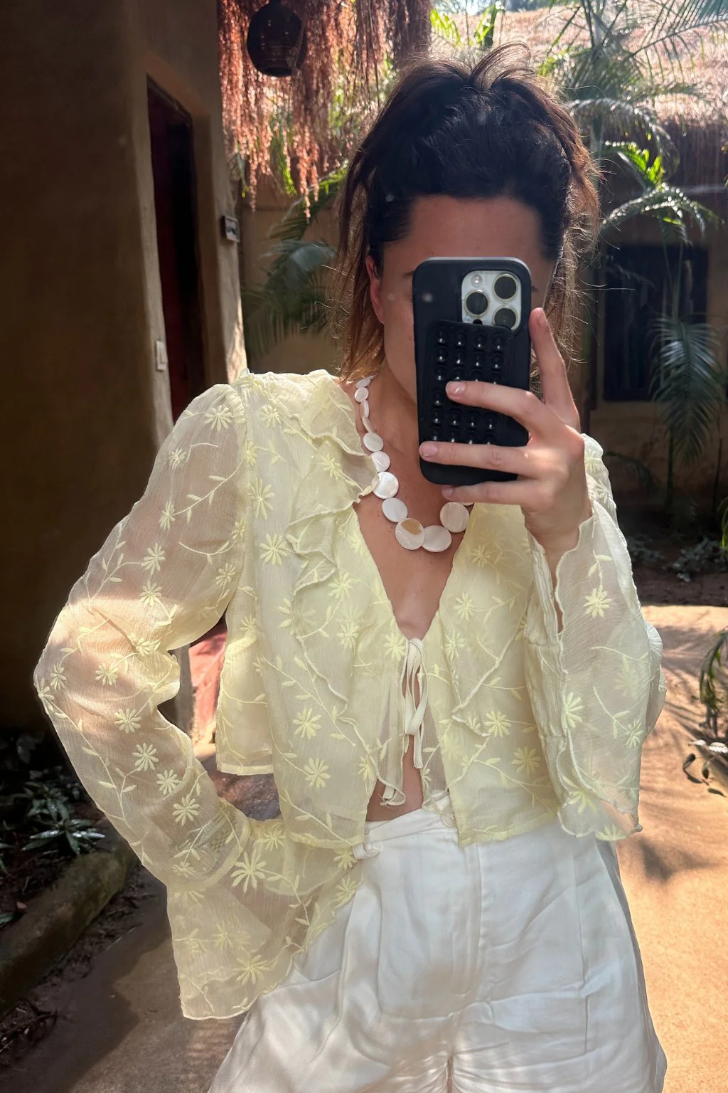 Guilliana Yellow Ruffle Blouse - Image 7