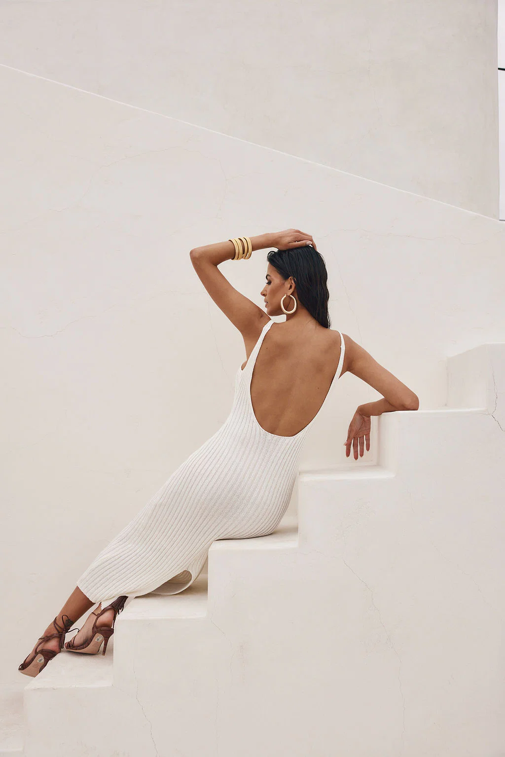 Gwyneth Sleeveless Midi Dress - Image 6