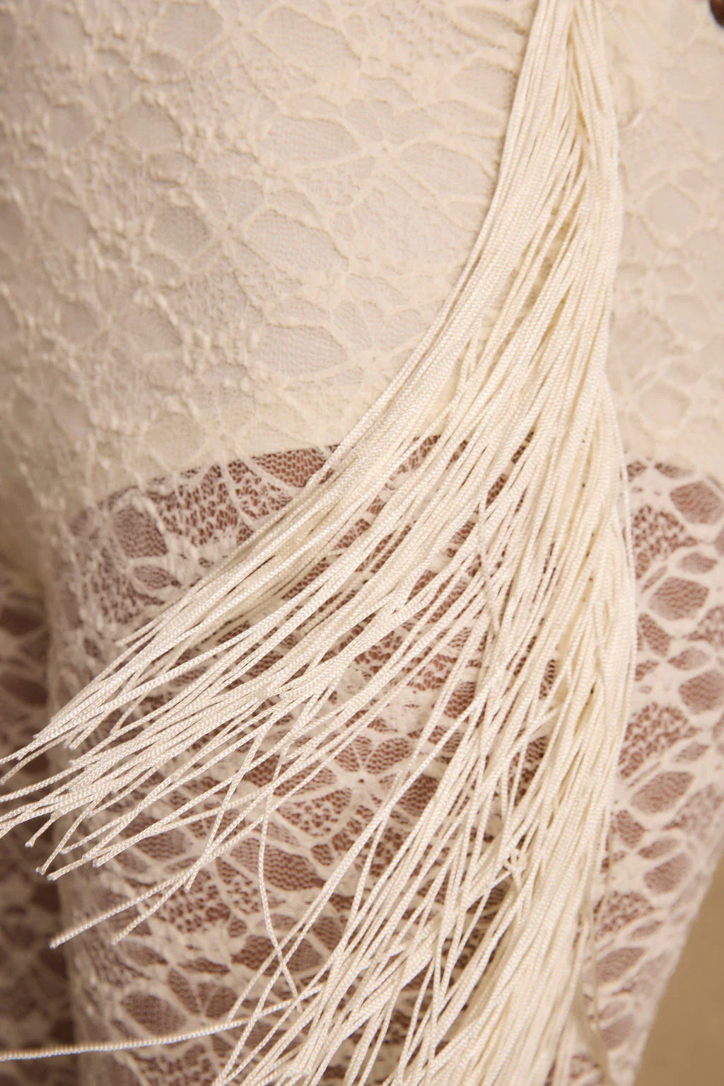 Happy Hour Cream Fringe Pants - Image 8