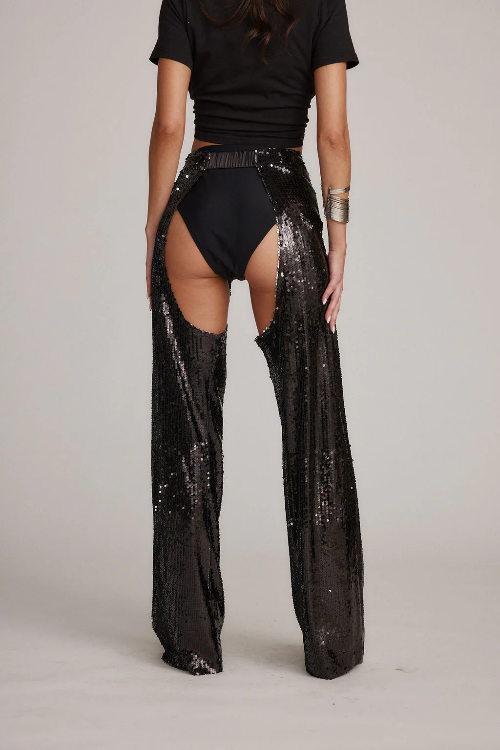 Hartley Black Sequin Chaps - Image 2