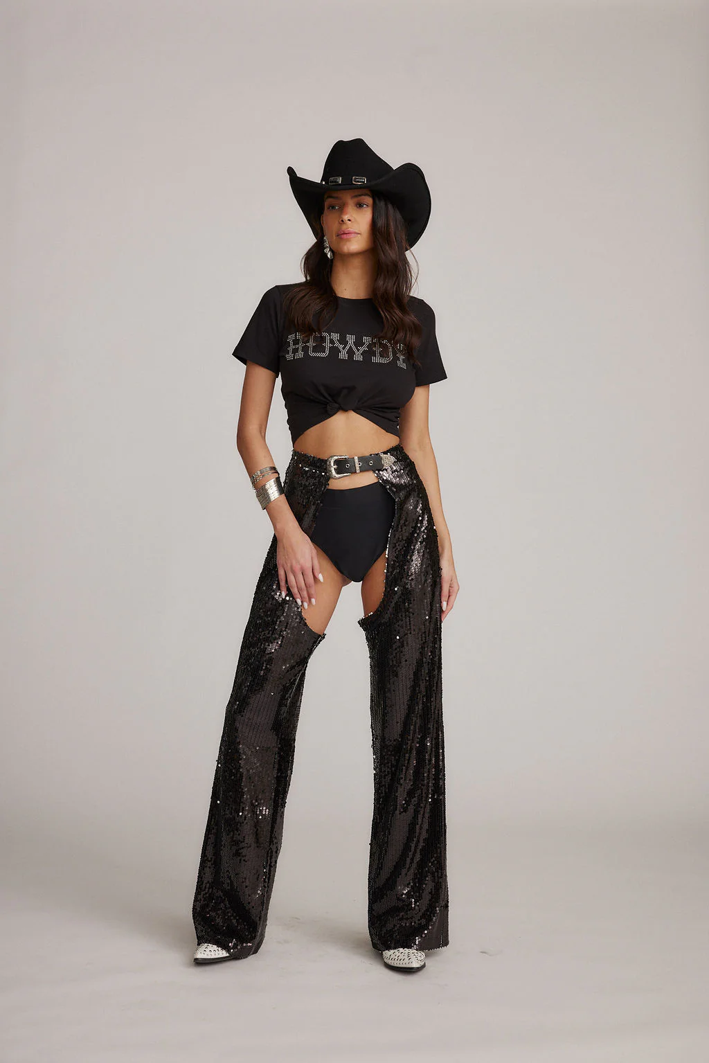 Hartley Black Sequin Chaps - Image 6