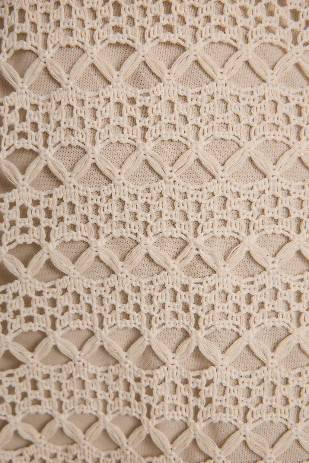 Haven Natural Crochet Mini Dress - Image 9