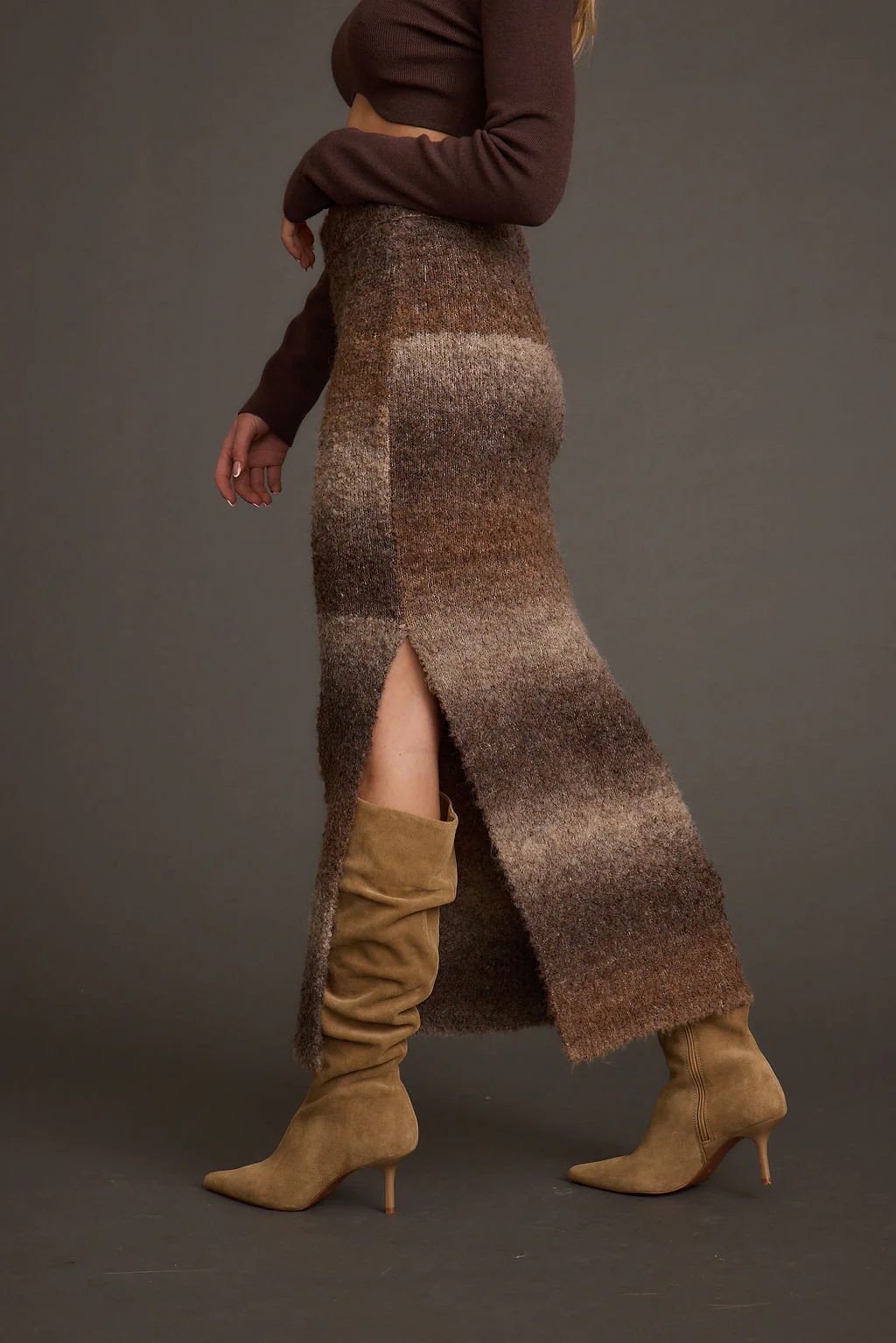 Helena Ombre Sweater Midi Skirt - Image 6