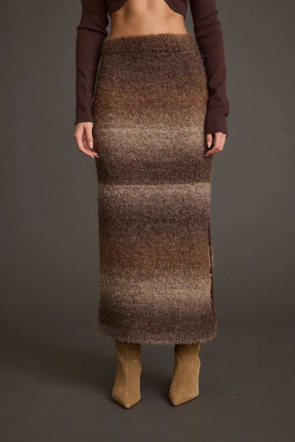 Helena Ombre Sweater Midi Skirt - Image 8