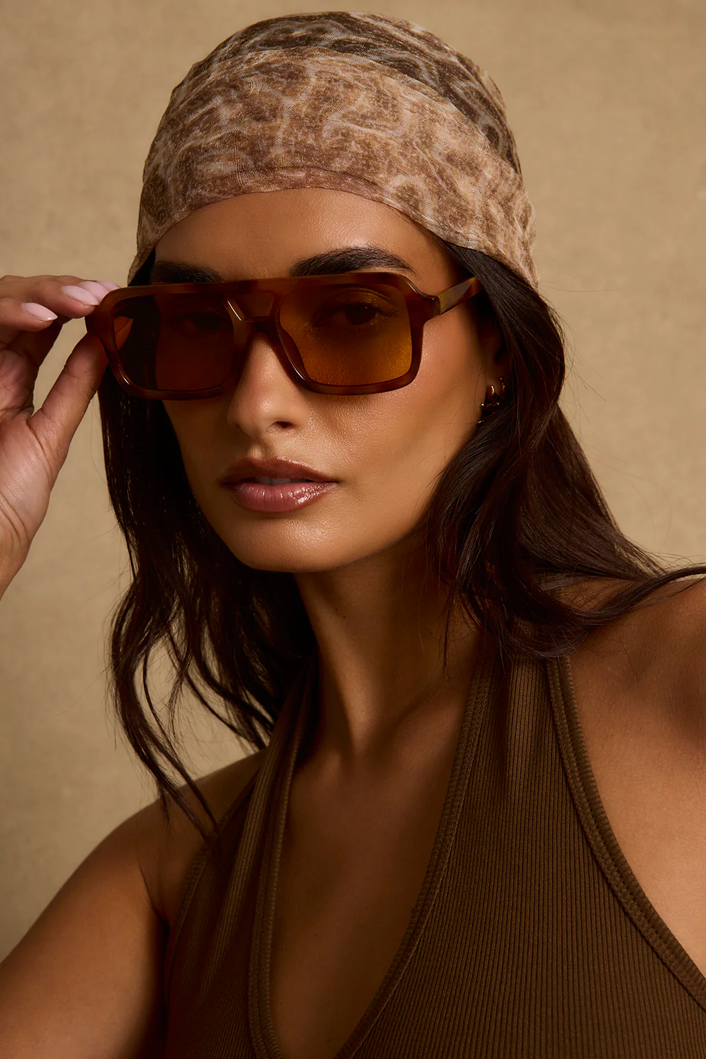 Horizon Tortoise Shell Aviator Sunglasses