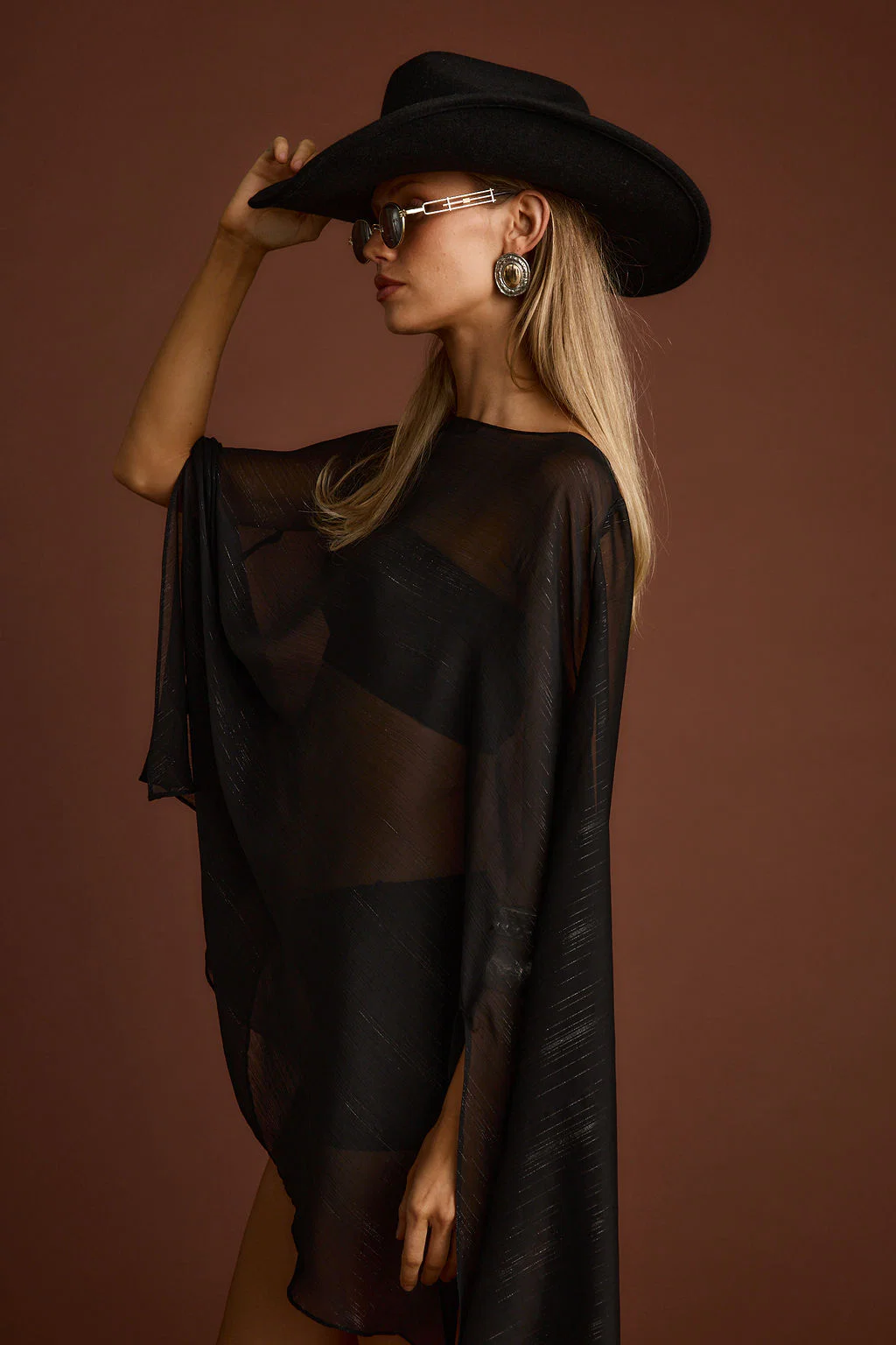 Indie Black Cape Dress - Image 5