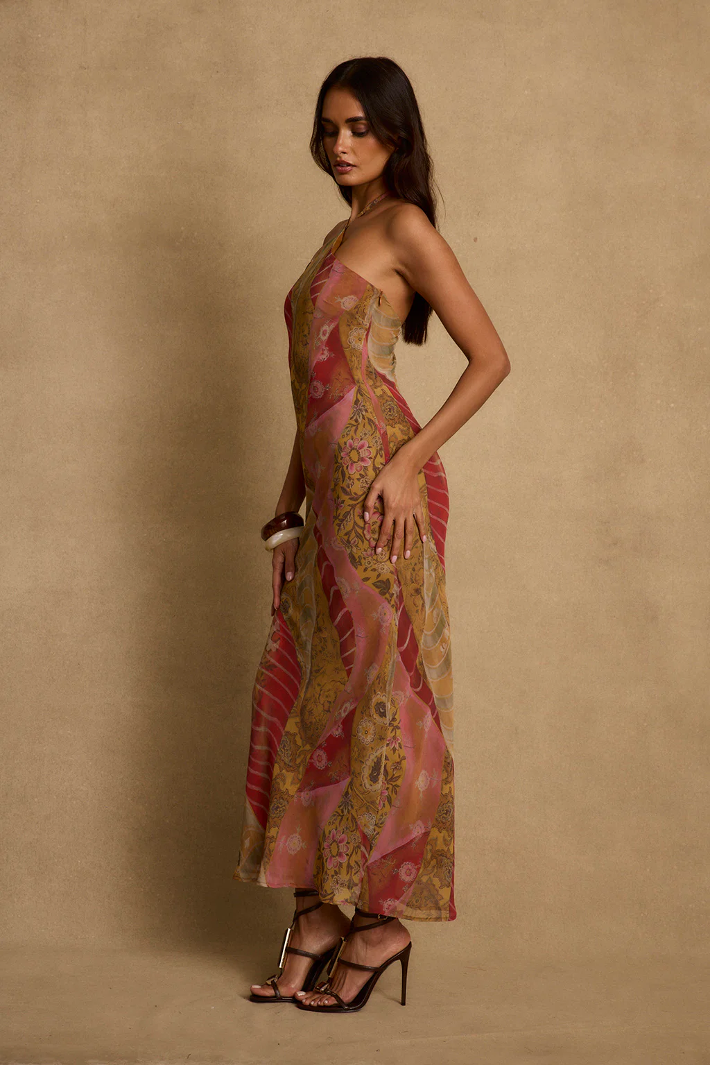 Isabella Patchwork Maxi Dress - Image 4