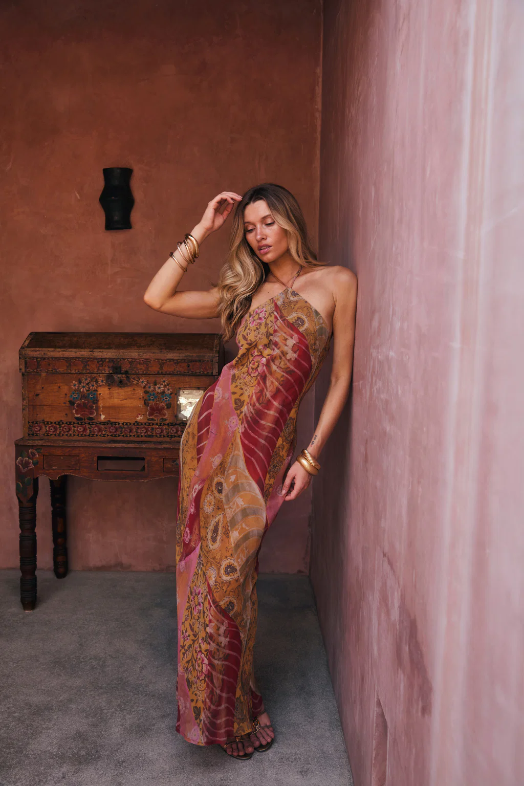 Isabella Patchwork Maxi Dress - Image 6