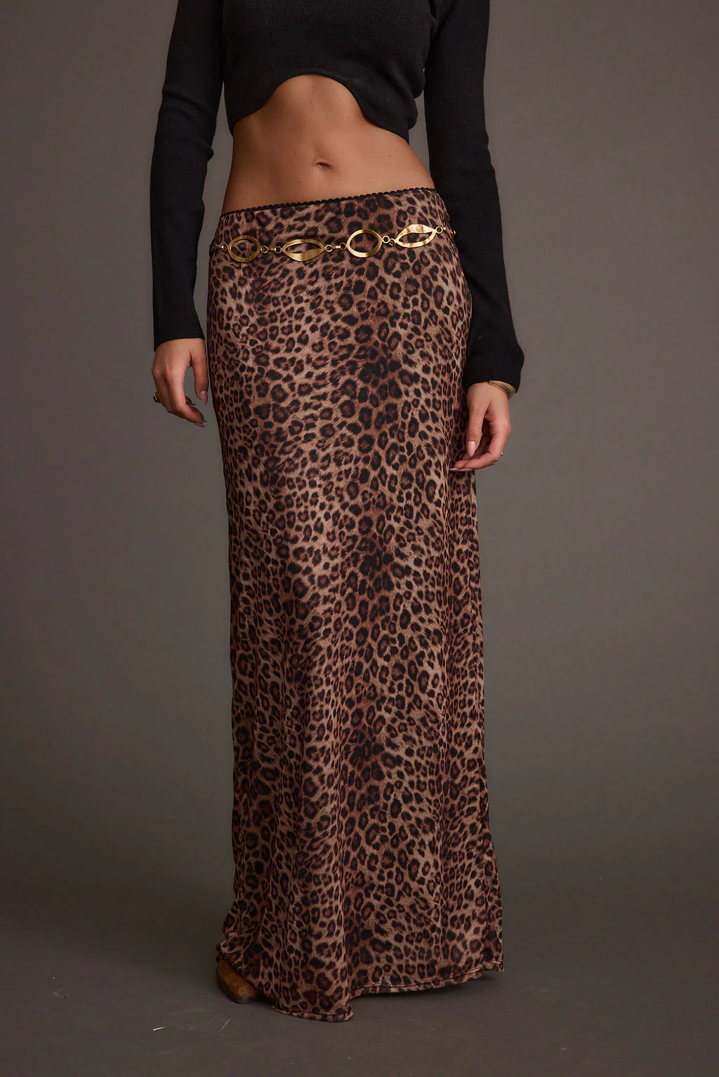 Julia Leopard Print Maxi Skirt - Image 4