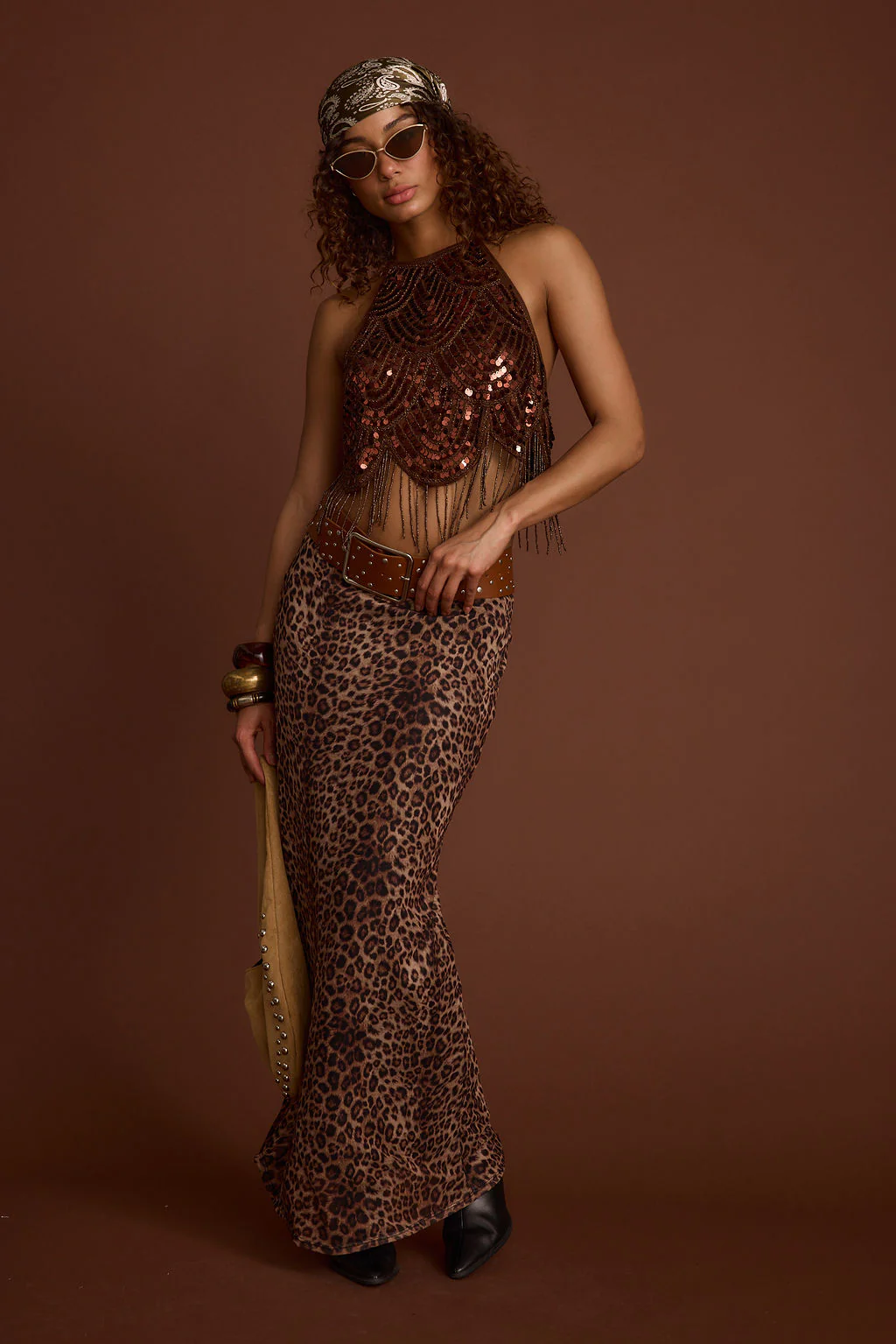 Julia Leopard Print Maxi Skirt - Image 5