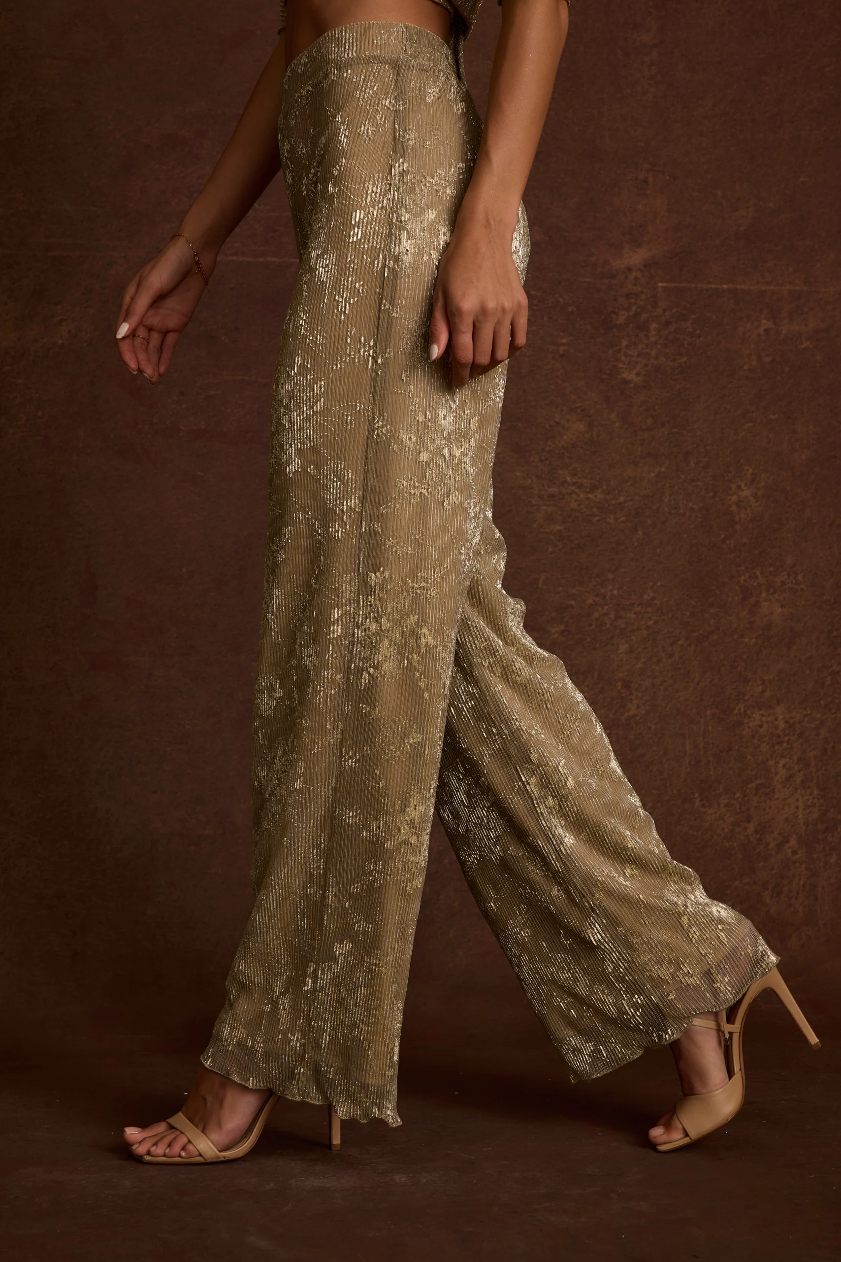 Kaia Gold Metallic Pant - Image 10