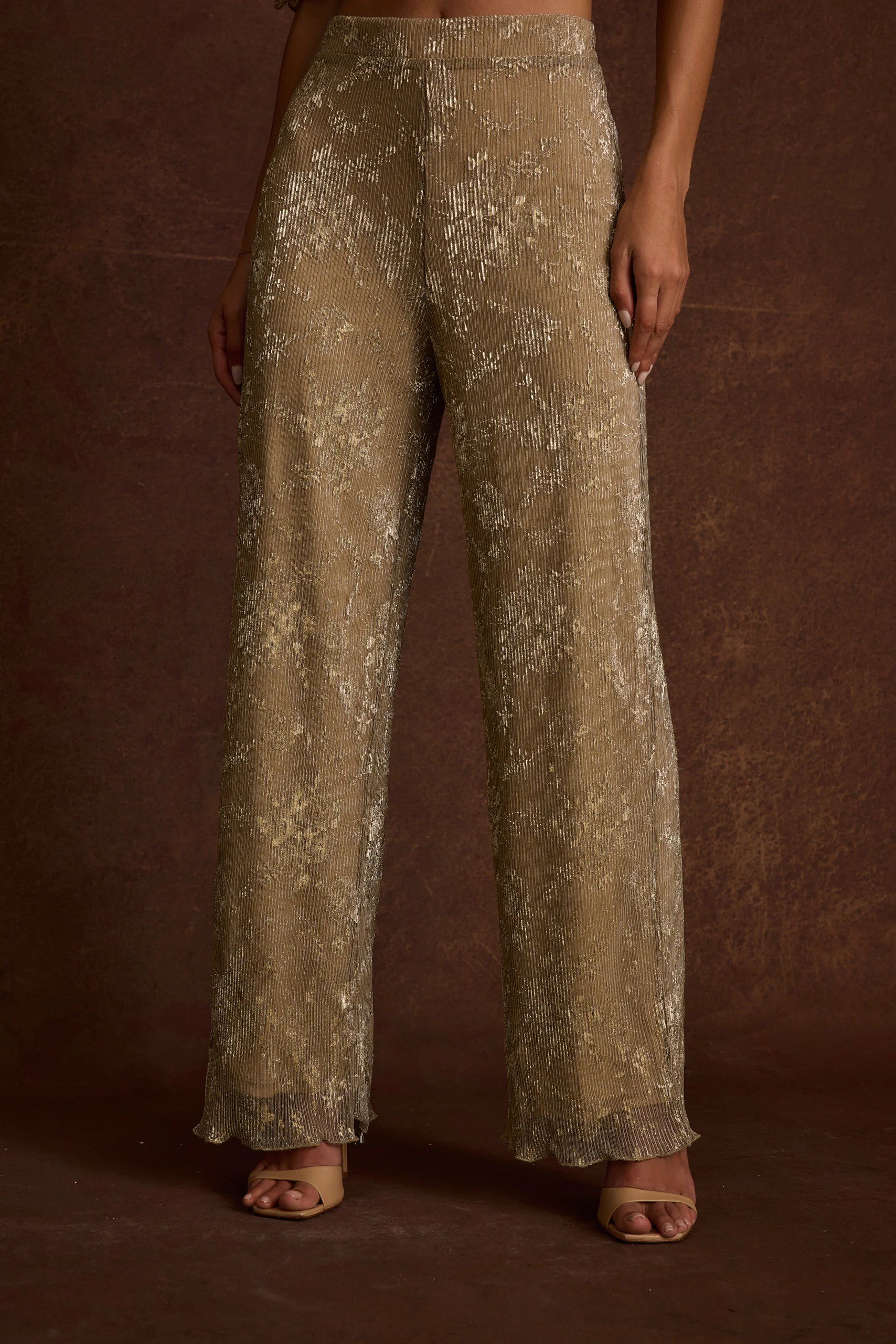 Kaia Gold Metallic Pant - Image 9