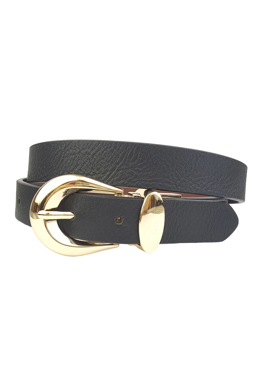 Knowles Gold Buckle Reversible Belt - Image 3