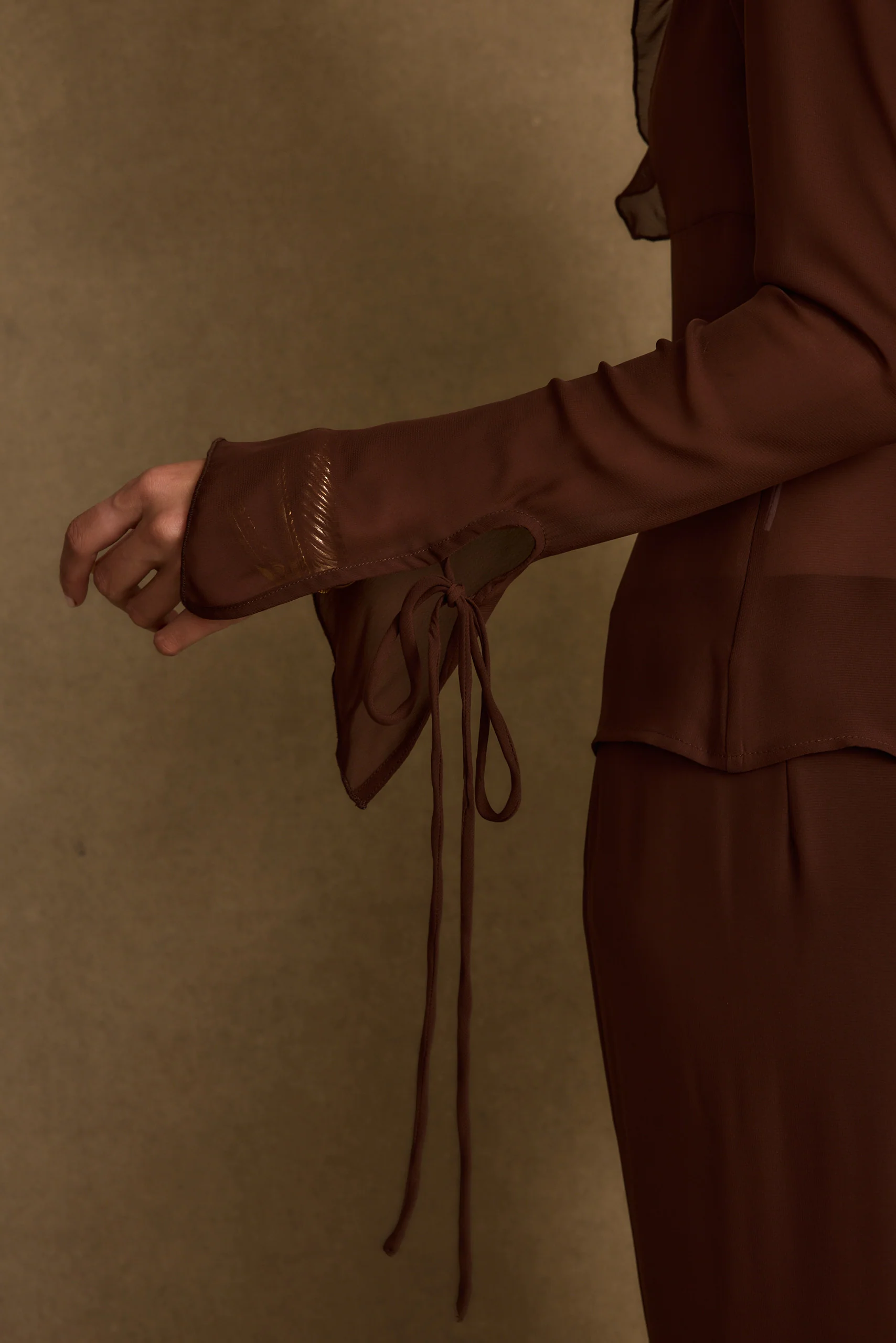 Layla Mocha Long Sleeve Top - Image 8