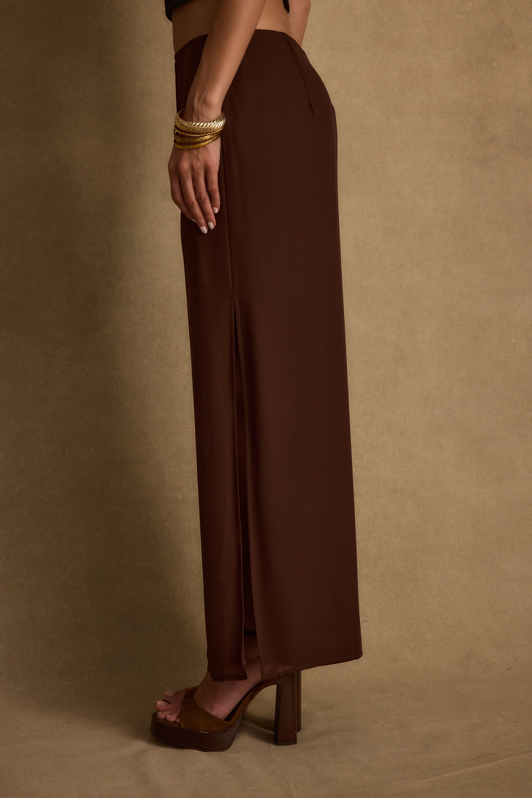 Layla Mocha Maxi Skirt - Image 6