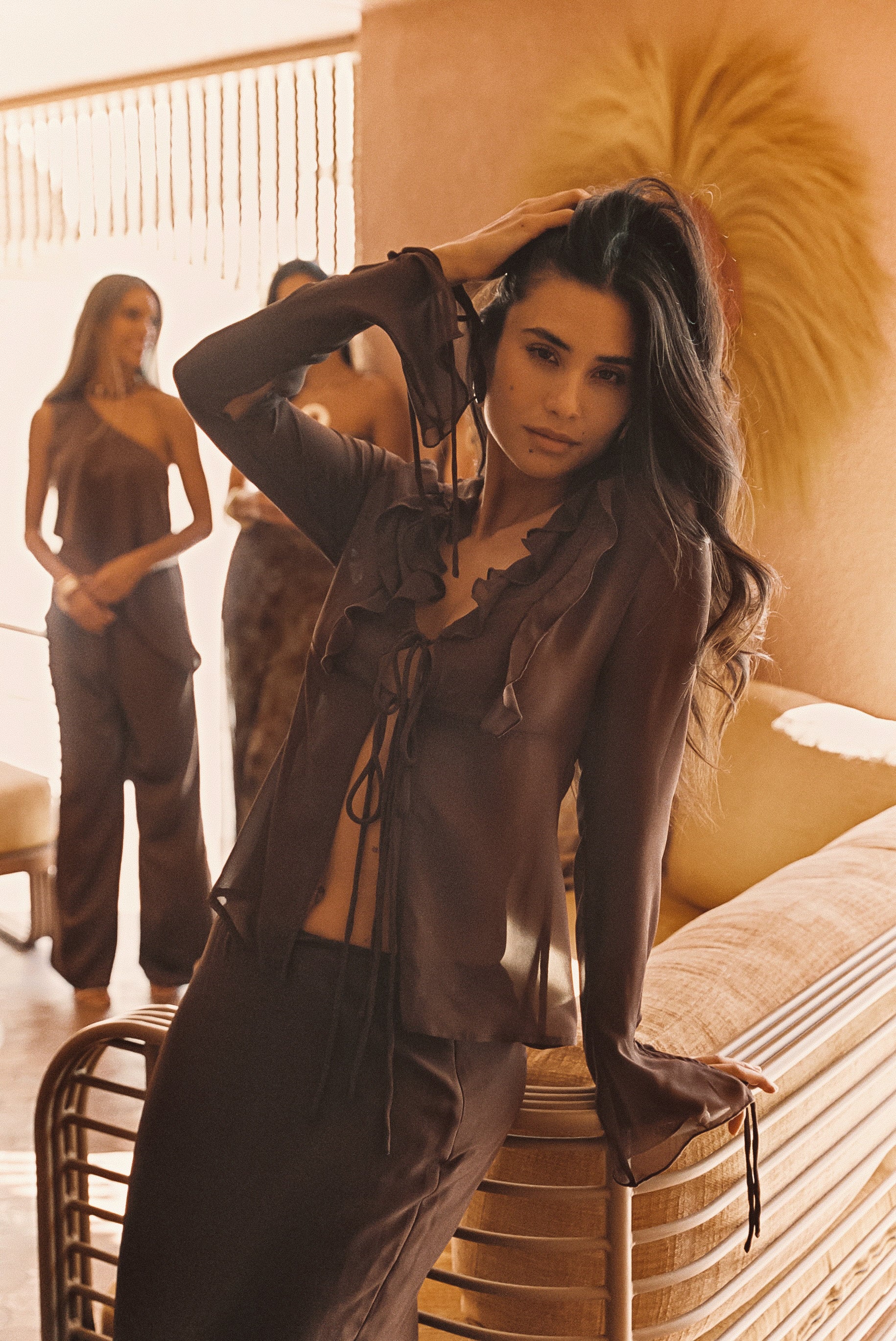 Layla Mocha Maxi Skirt - Image 8