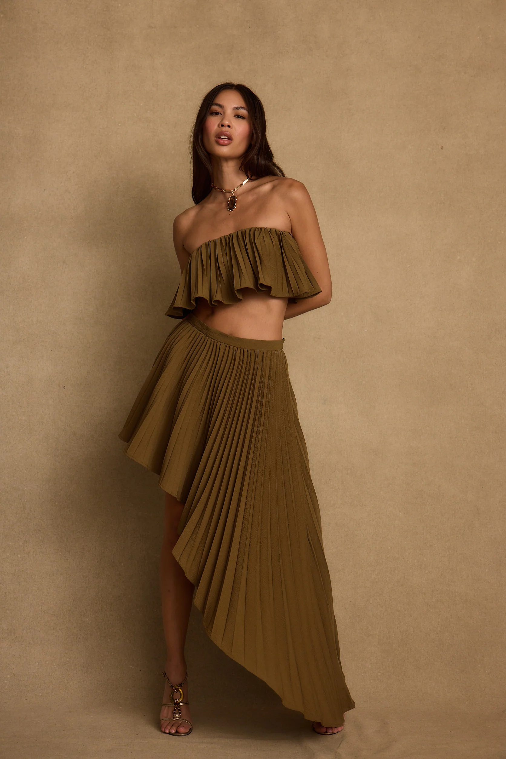 Lima Olive Crop Top - Image 12