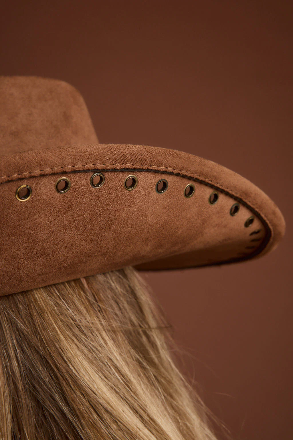 Maeve Brown Faux Suede Cowboy Hat - Image 4