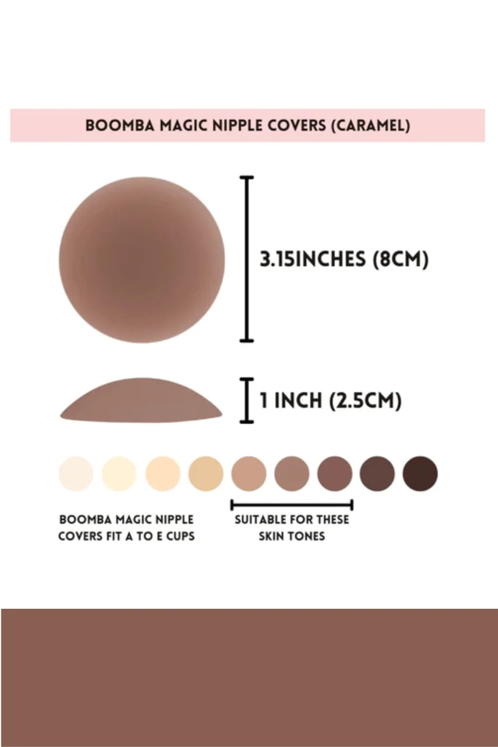 Magic Nipple Covers - CARAMEL - Image 2