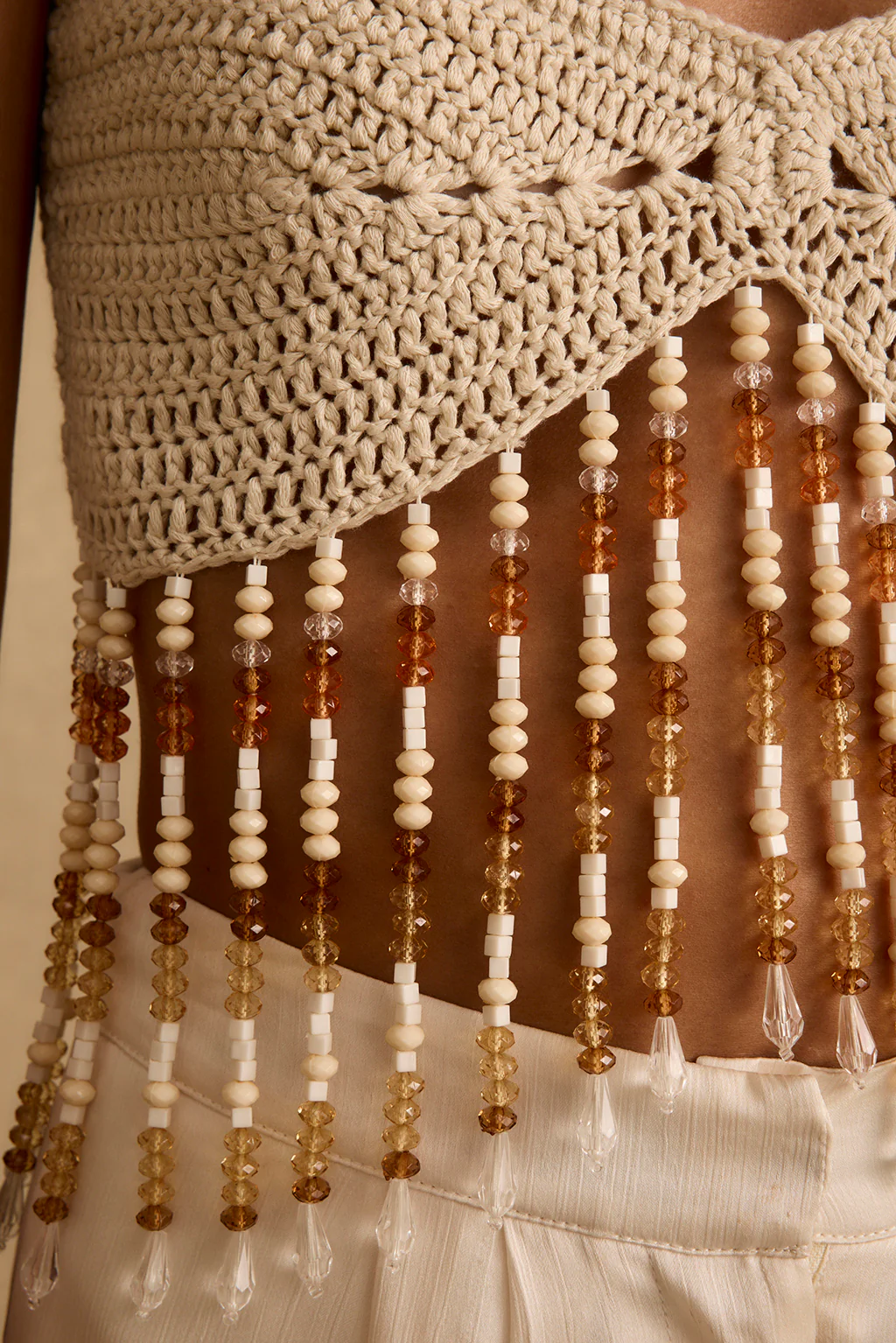 Mai Tai Mirage Crochet Beaded Top - Image 7