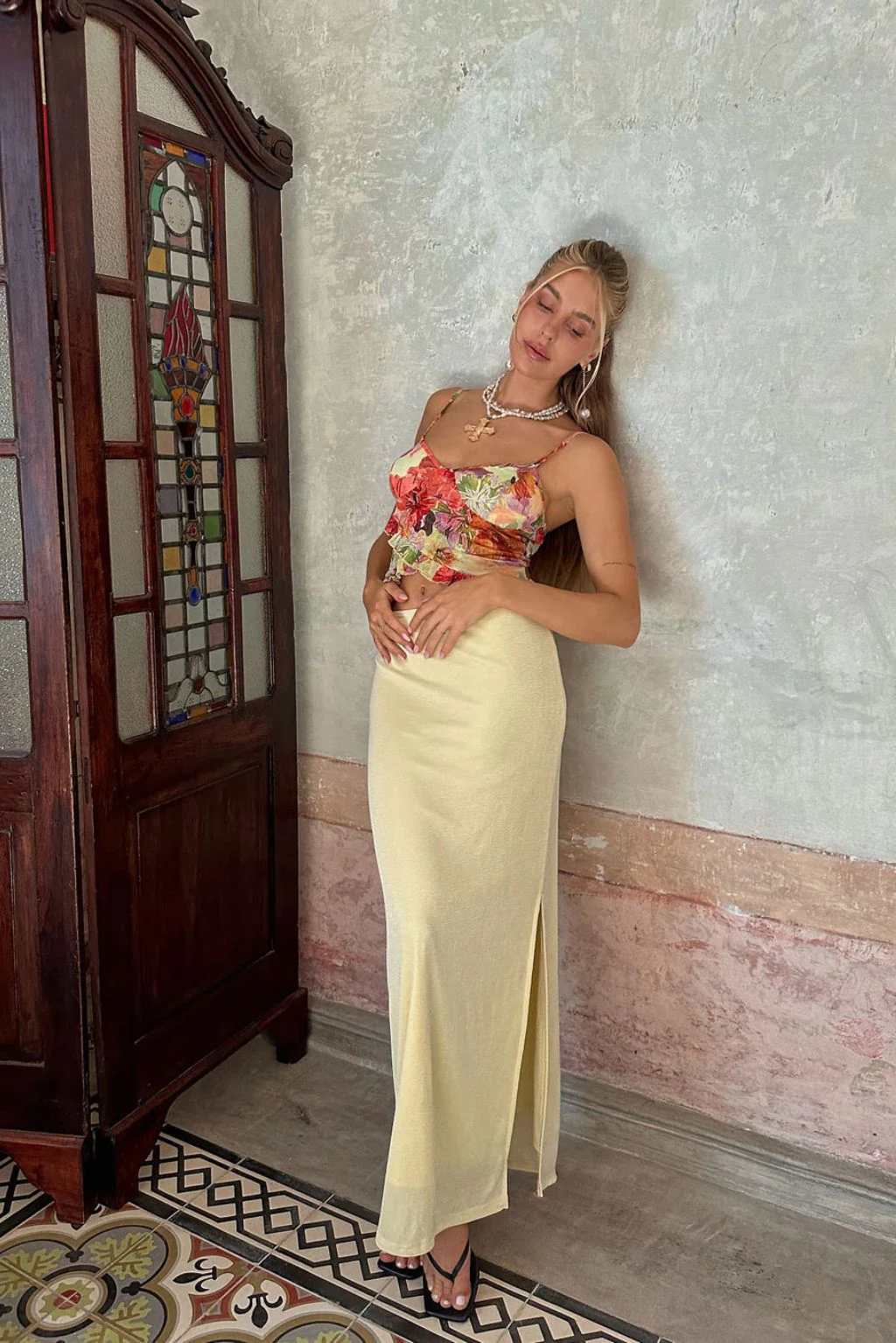 Maldives Baby Yellow Maxi Skirt - Image 6