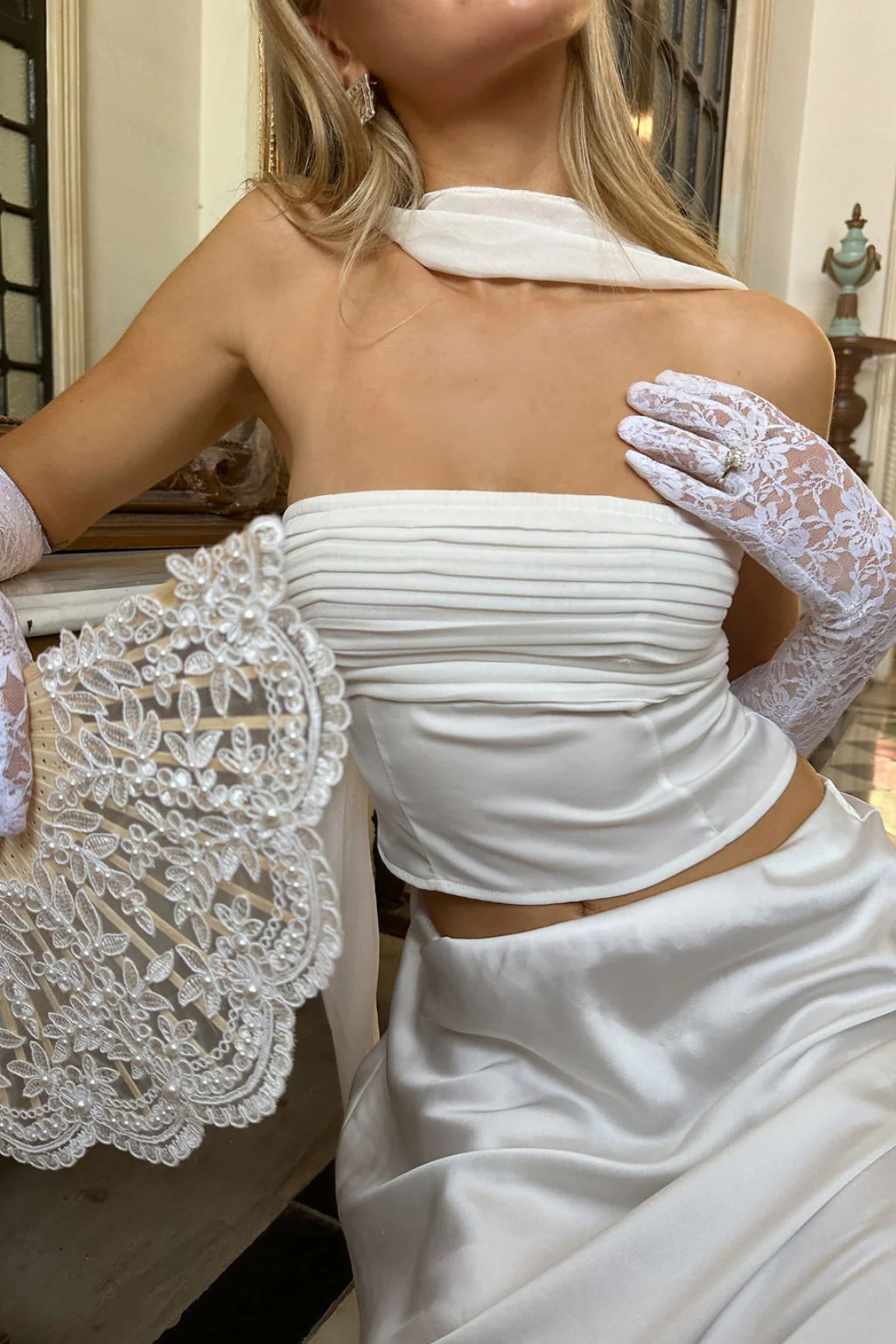 Mallorca White Strapless Top - Image 5