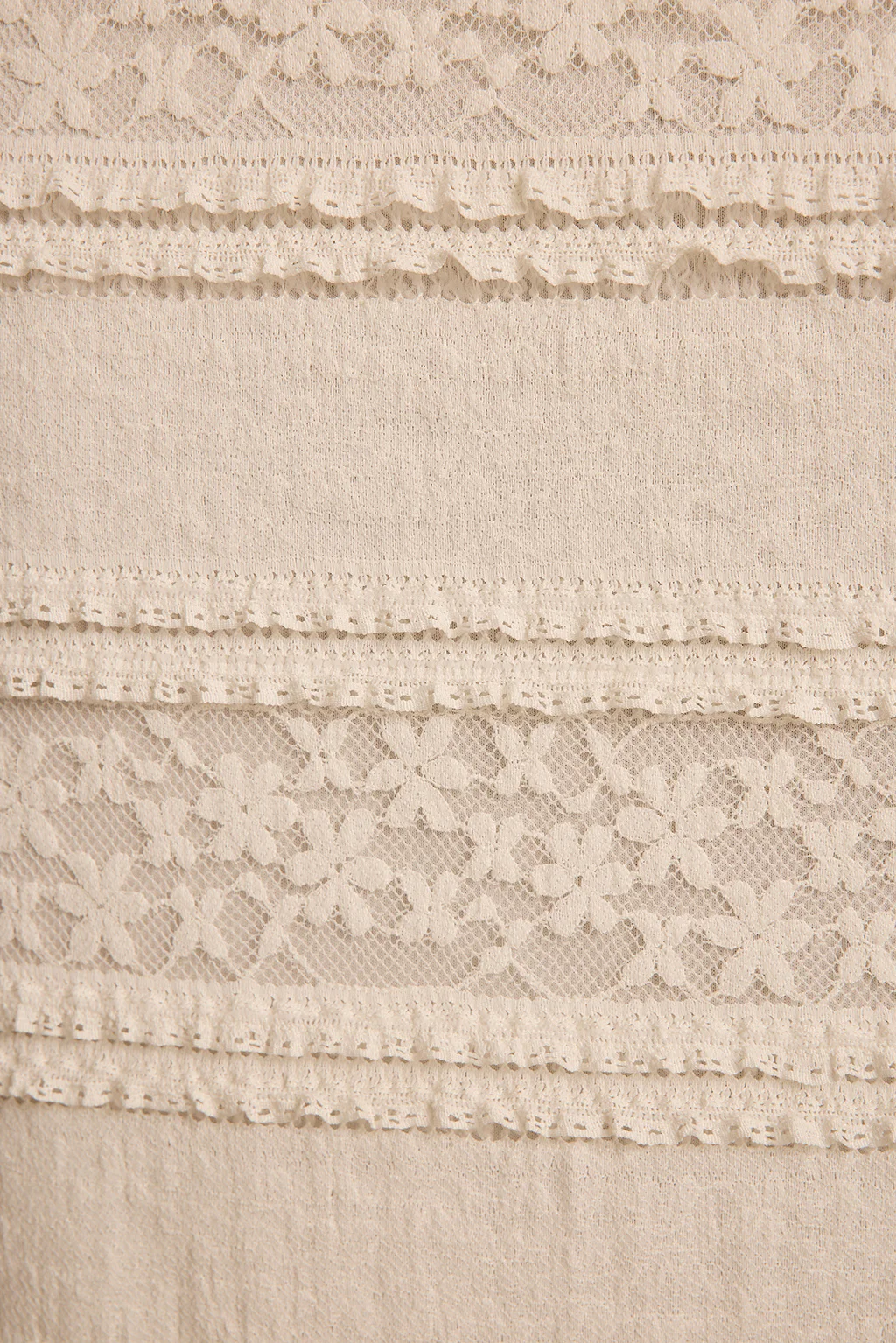 Melrose Ivory Long Sleeve Lace Maxi Dress - Image 6
