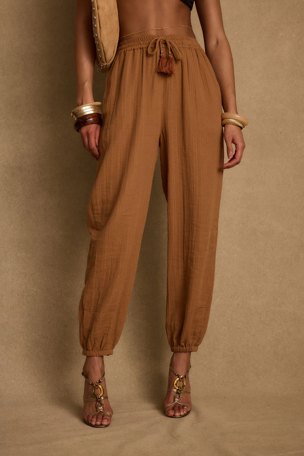 Midsummer Clay Linen Joggers - Image 4