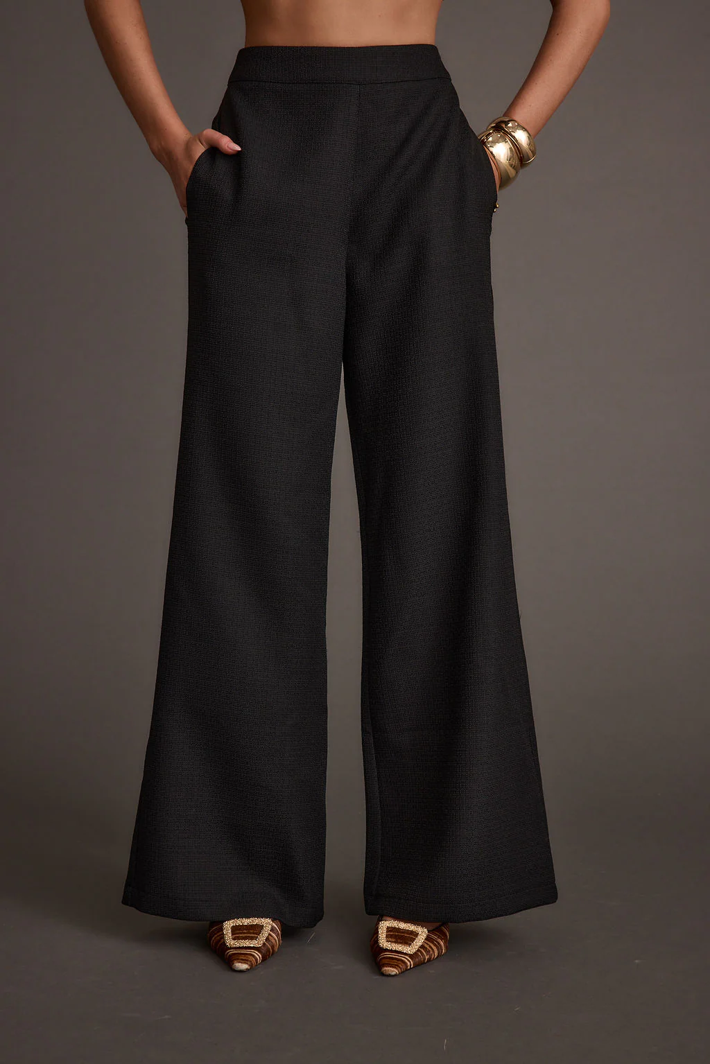 Montague Black Tailored Trousers - Image 3
