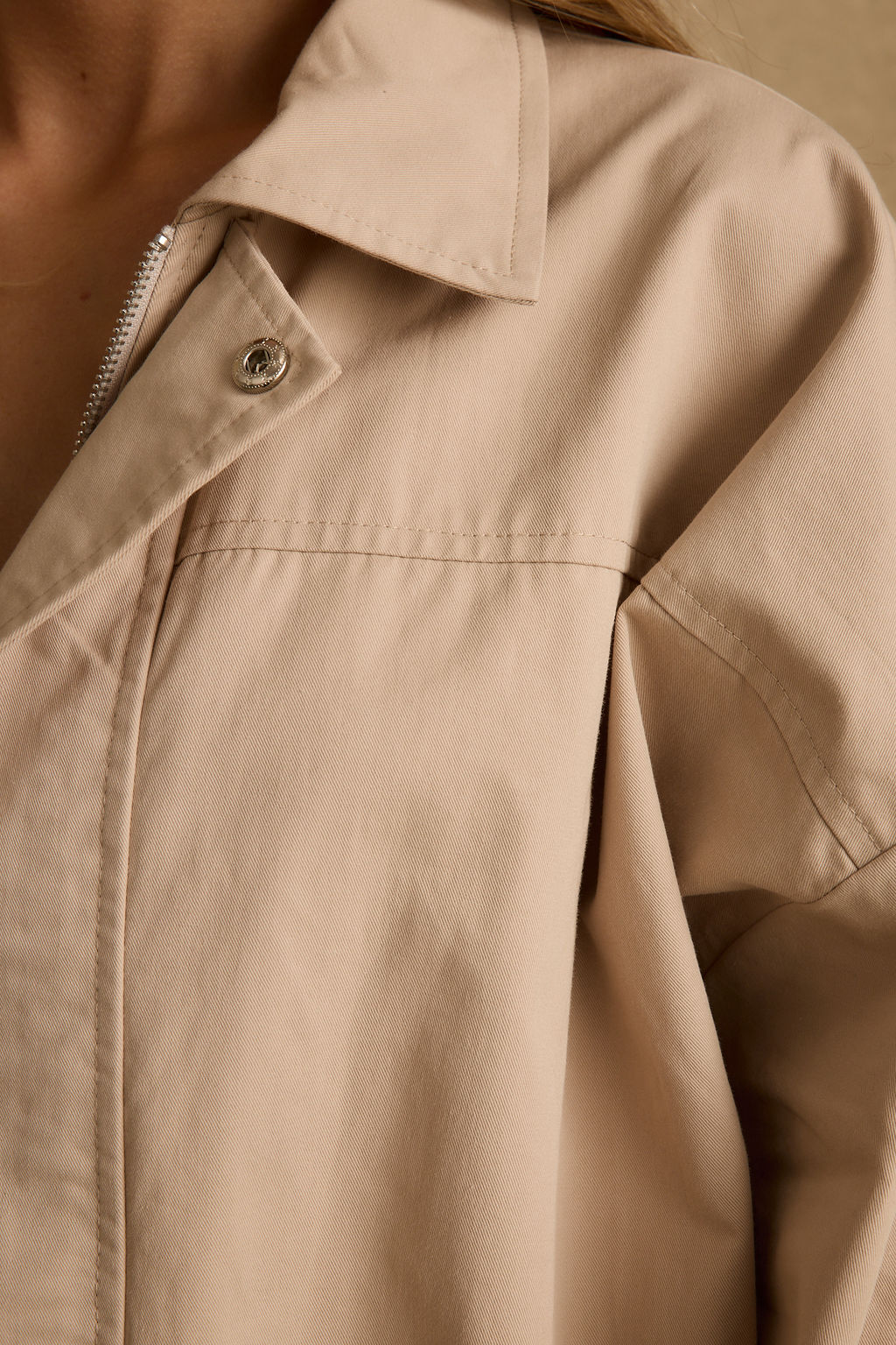 Monte Khaki Bubble Hem Jacket - Image 8