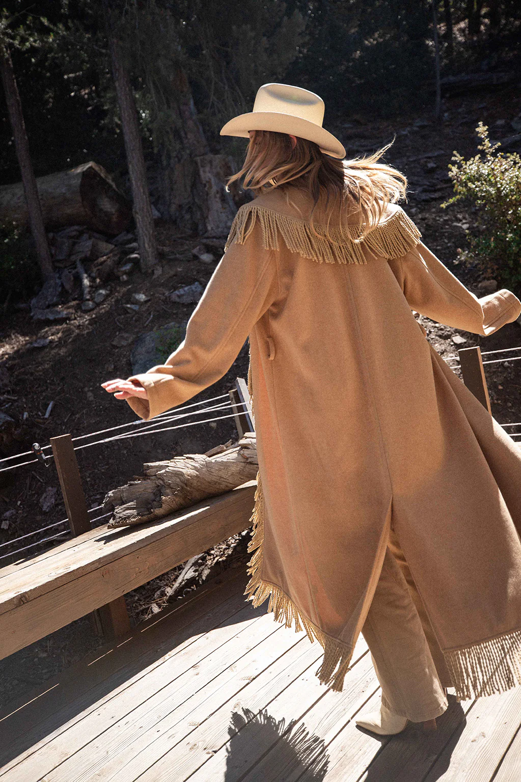 Montrose Camel Fringe Coat - Image 6
