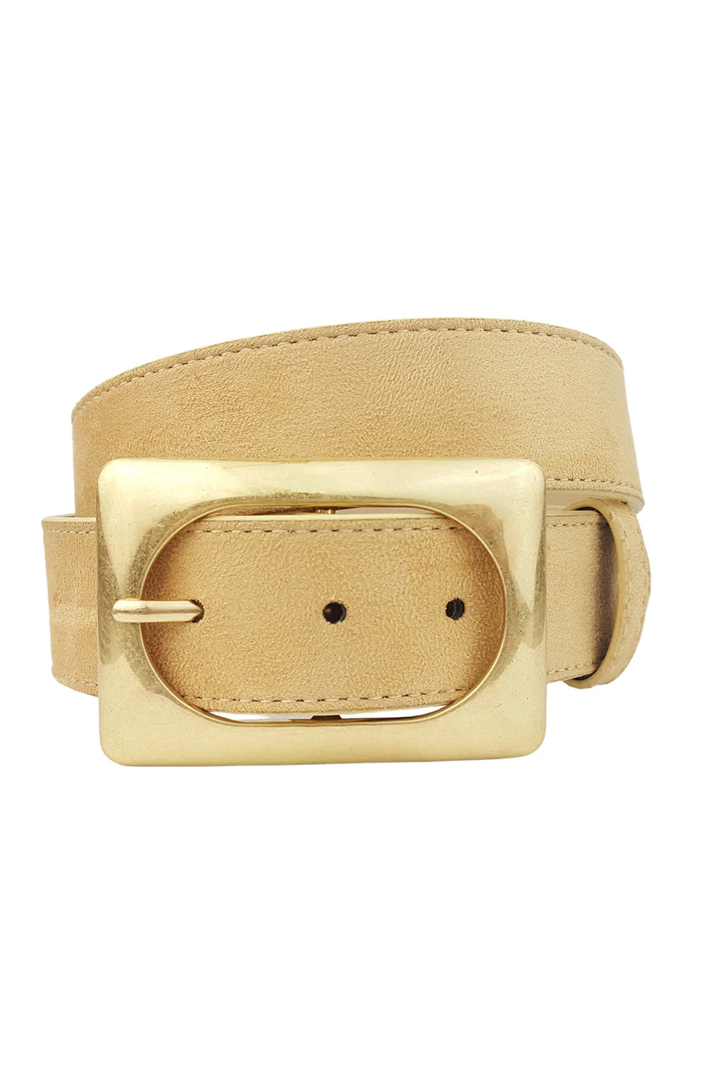 Mumford Camel Vegan Suede Belt - Image 3