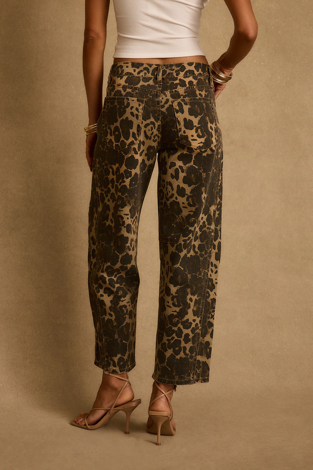 Muse Leopard Barrel Jeans - Image 3